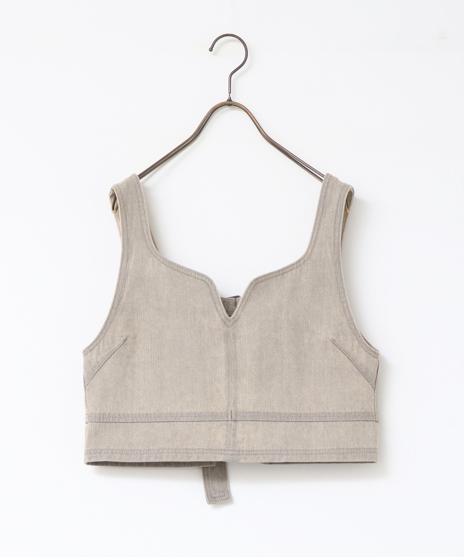 スラブデニム ビスチェ