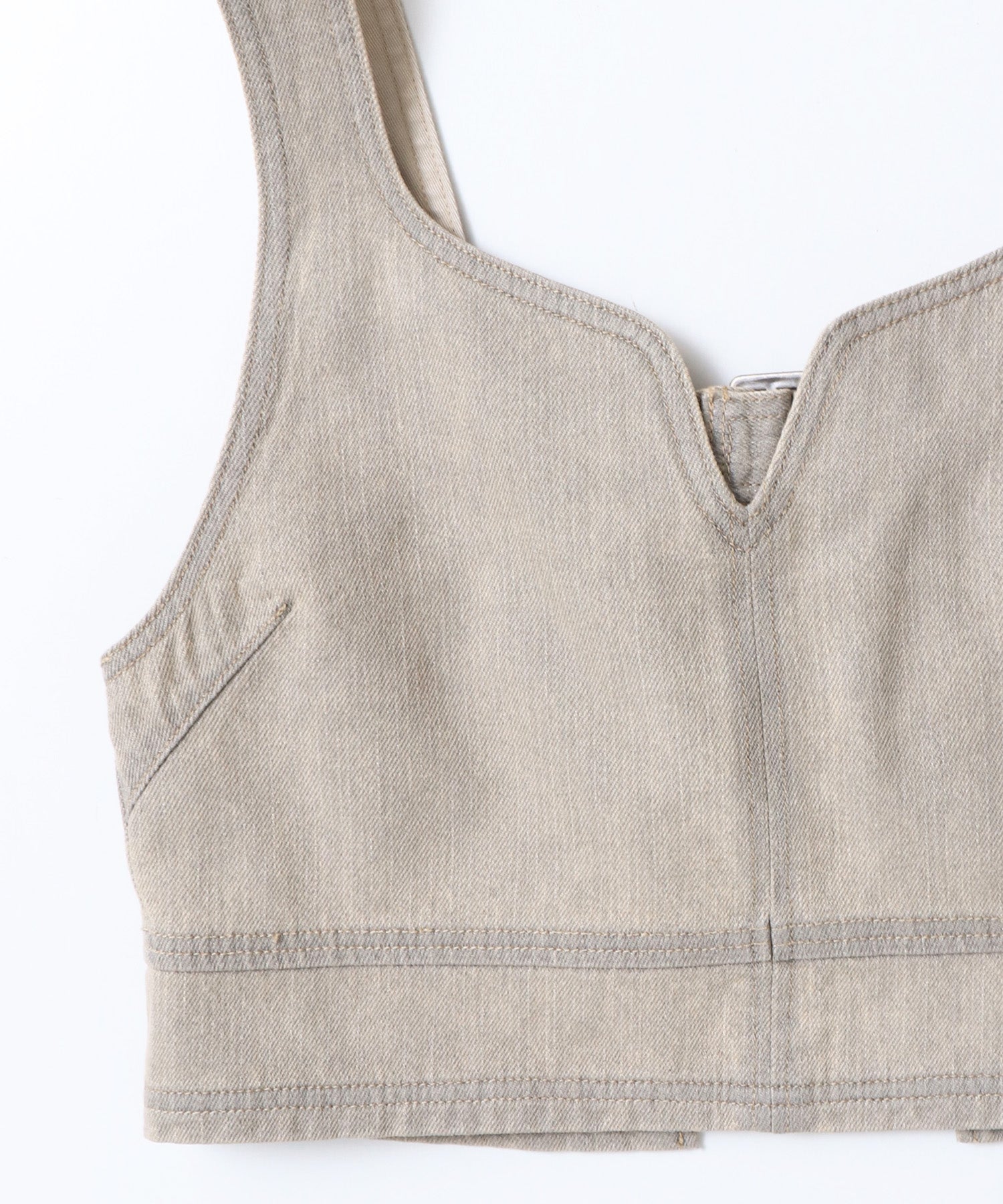 スラブデニム ビスチェ