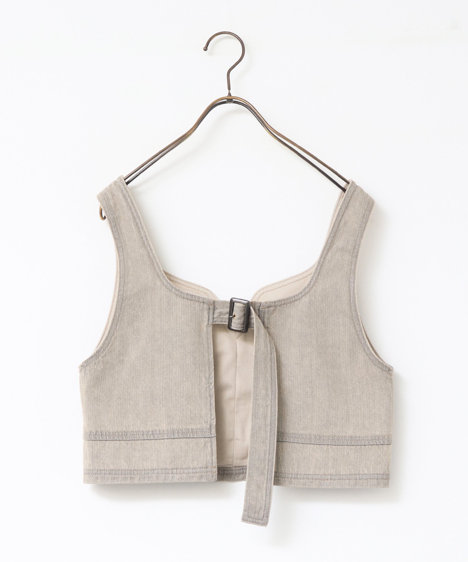 スラブデニム ビスチェ