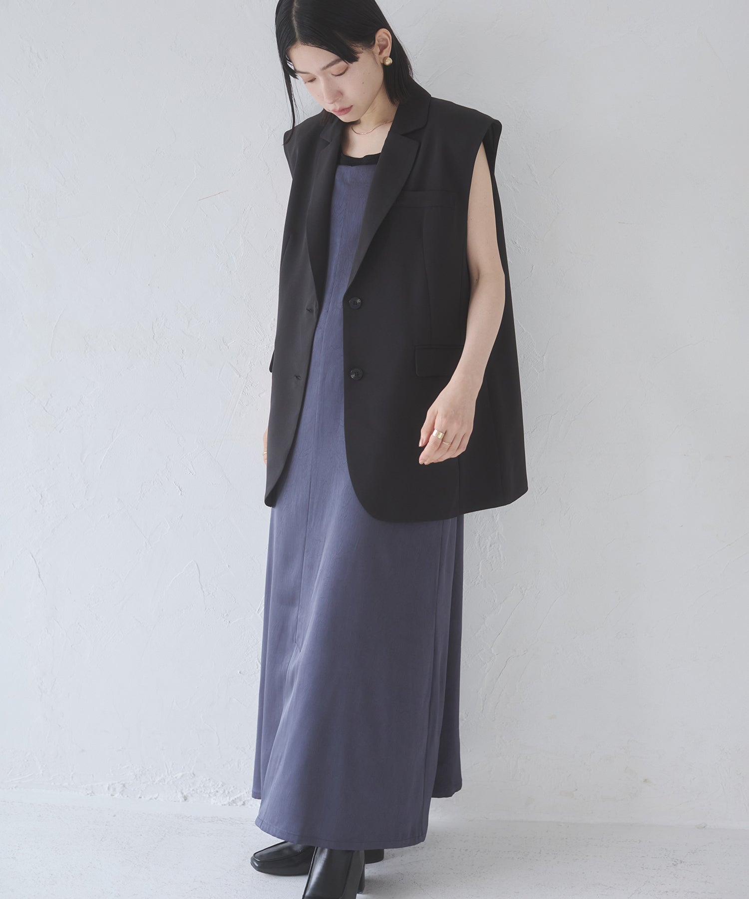 POLY TWILL BACK FASTENER VEST