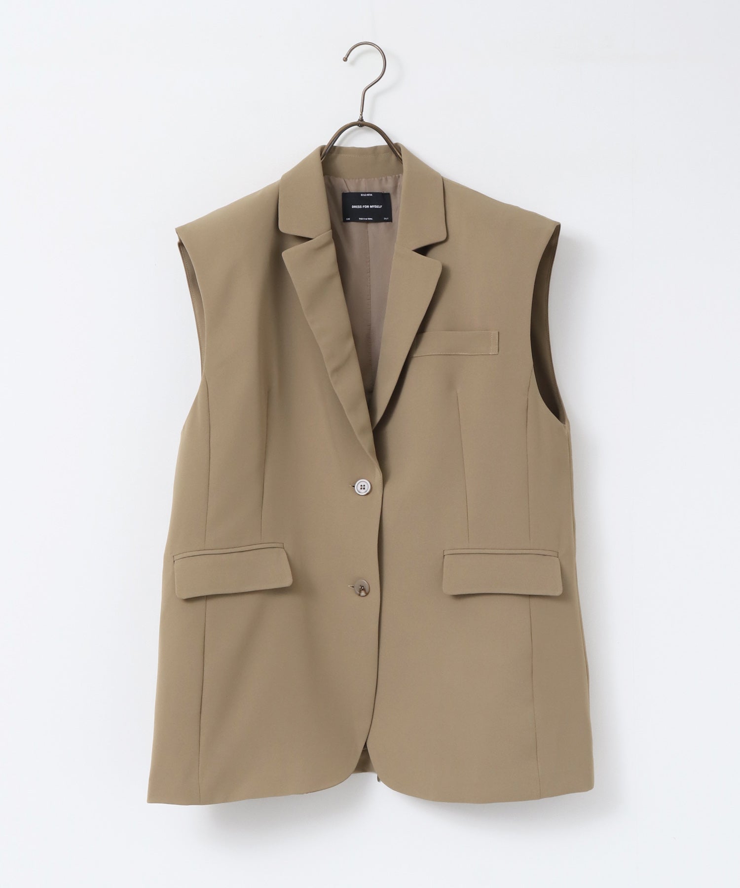 POLY TWILL BACK FASTENER VEST