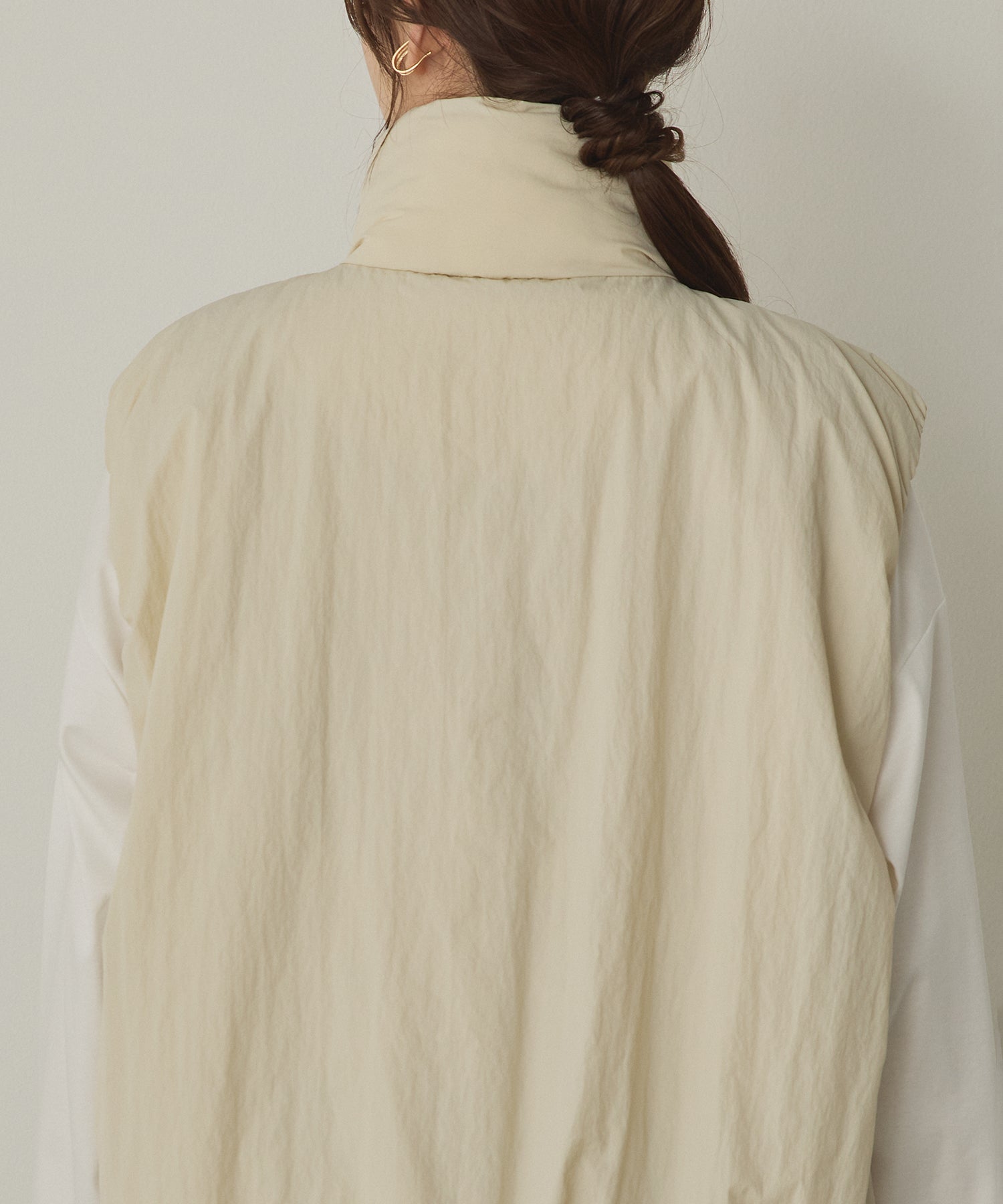 薄中綿 バルーンベスト