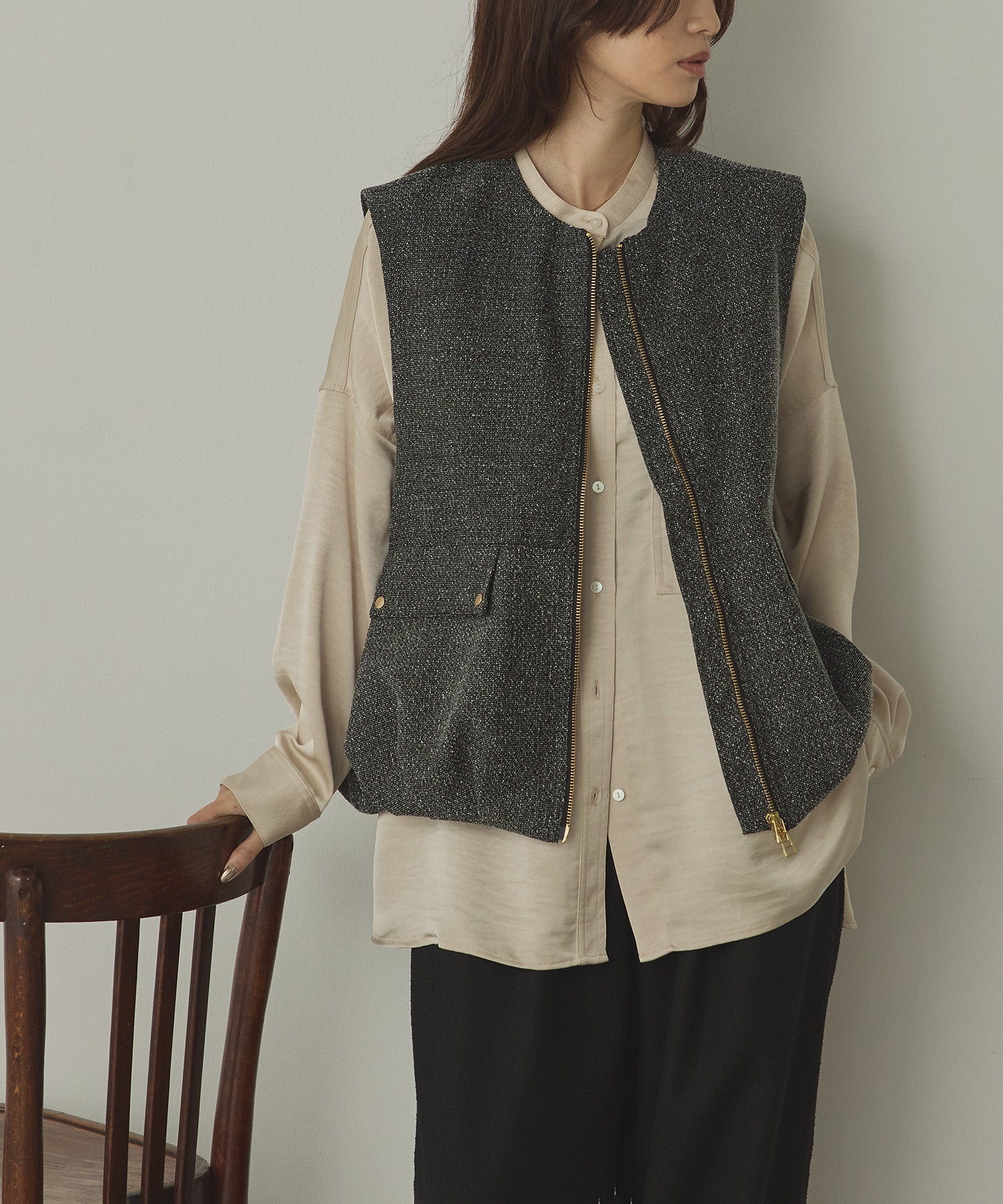 バルーン ツィードベスト