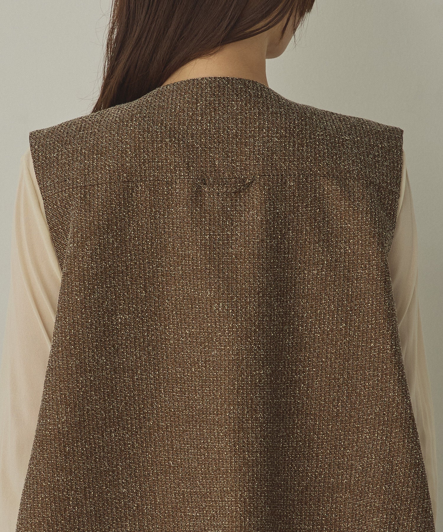 TWEED BALLOON VEST
