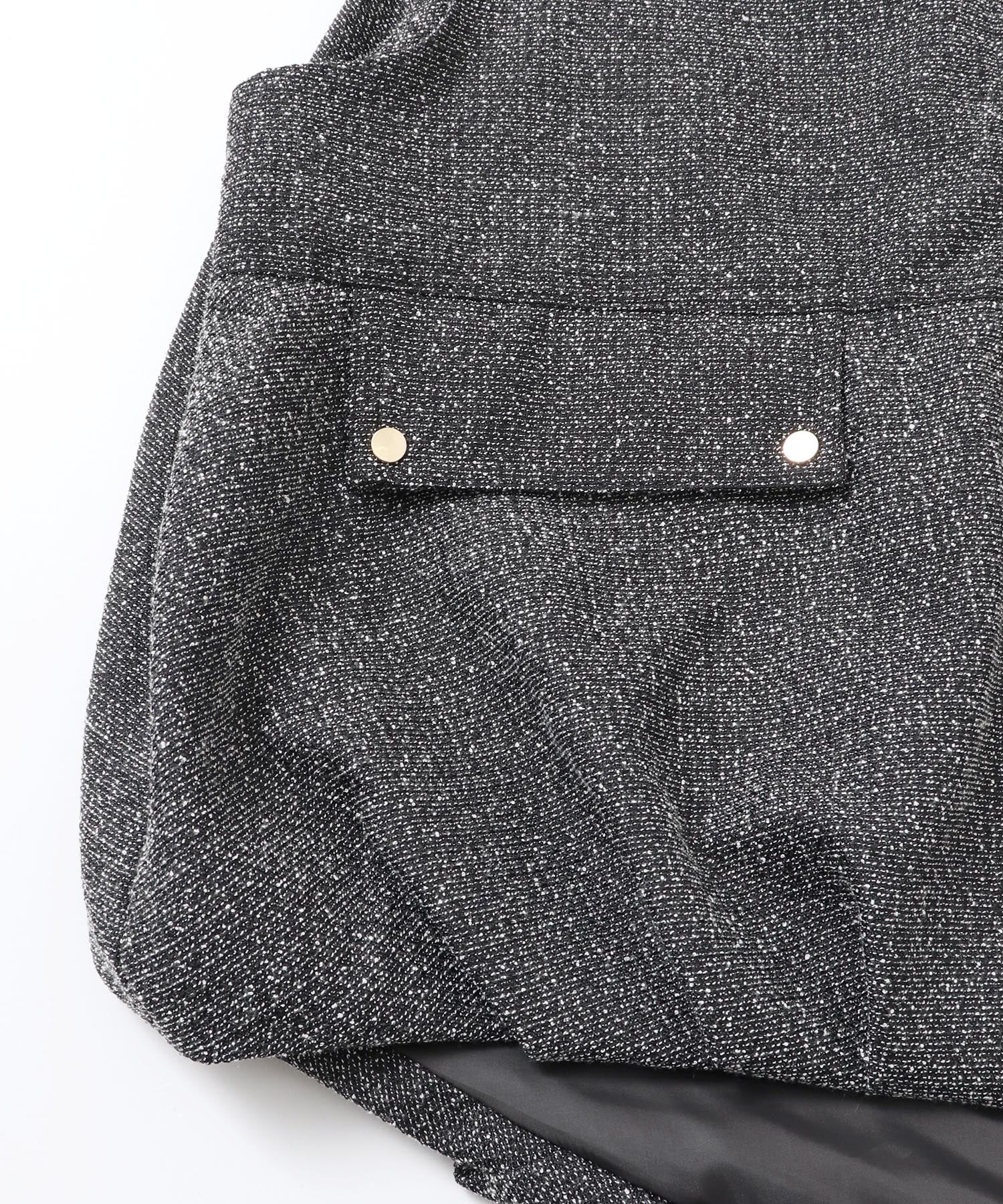 TWEED BALLOON VEST