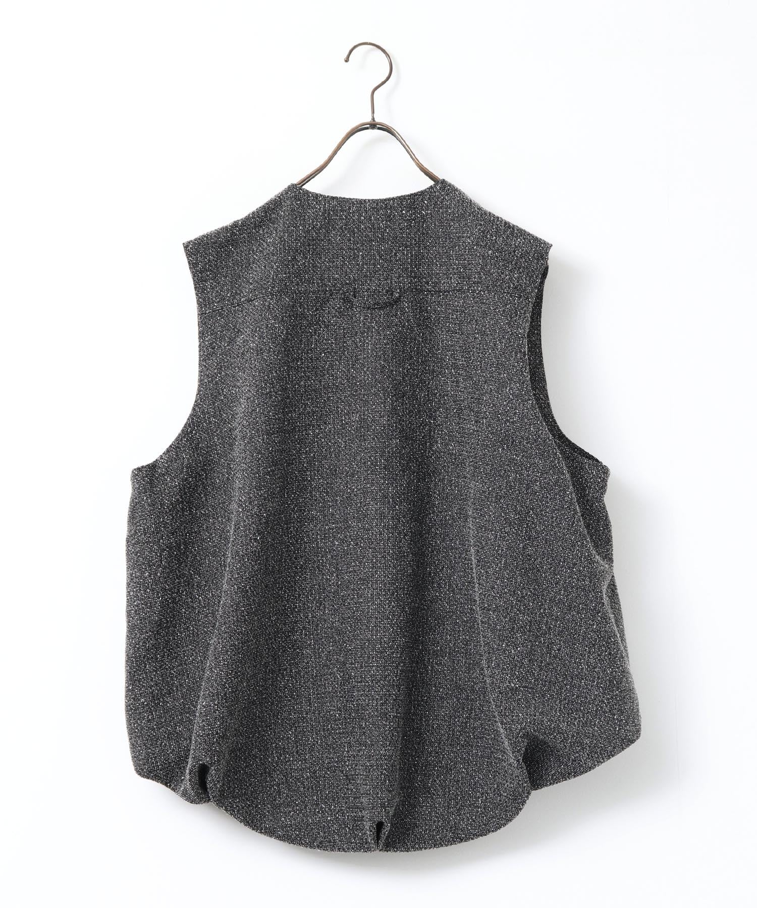TWEED BALLOON VEST