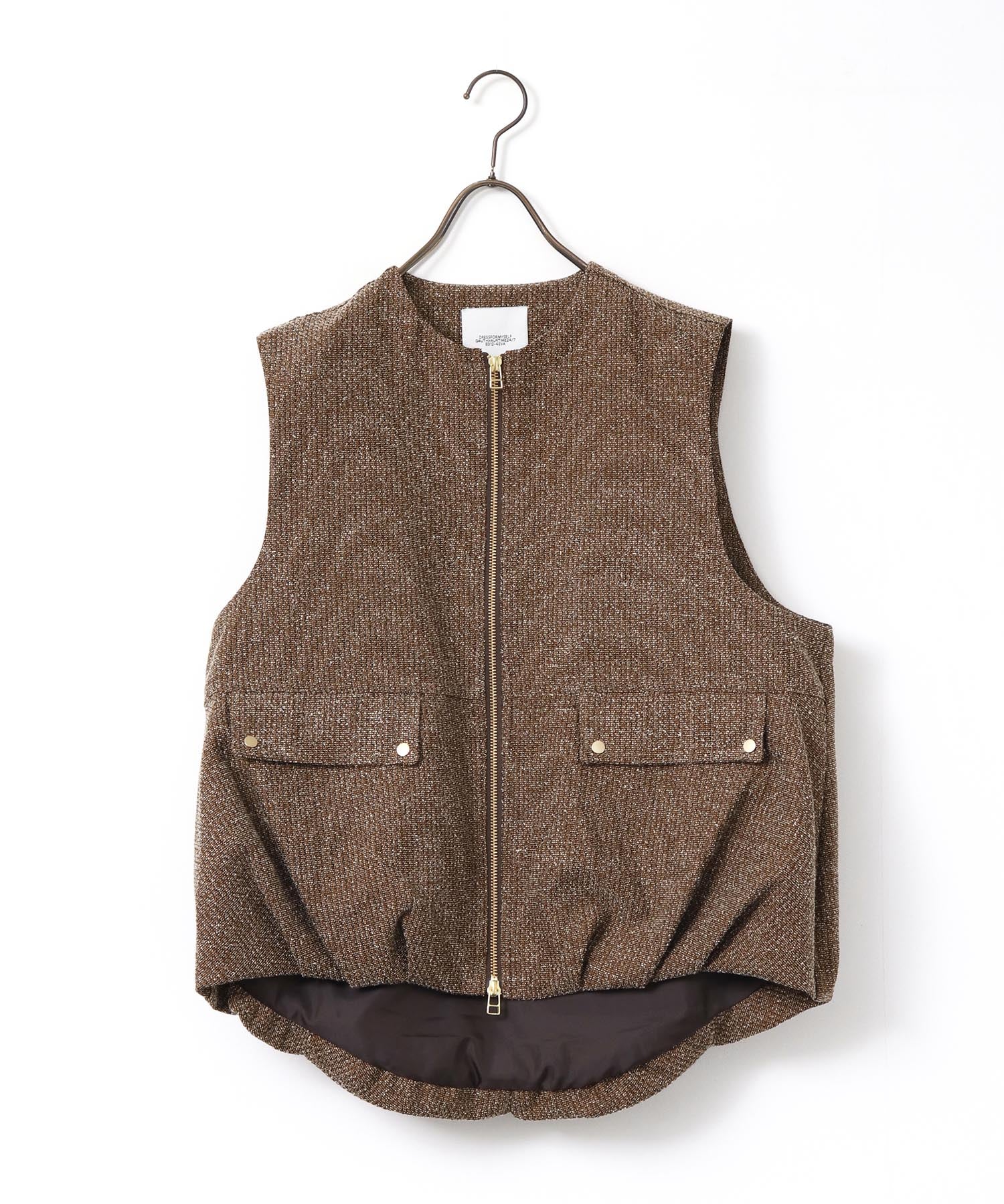 TWEED BALLOON VEST