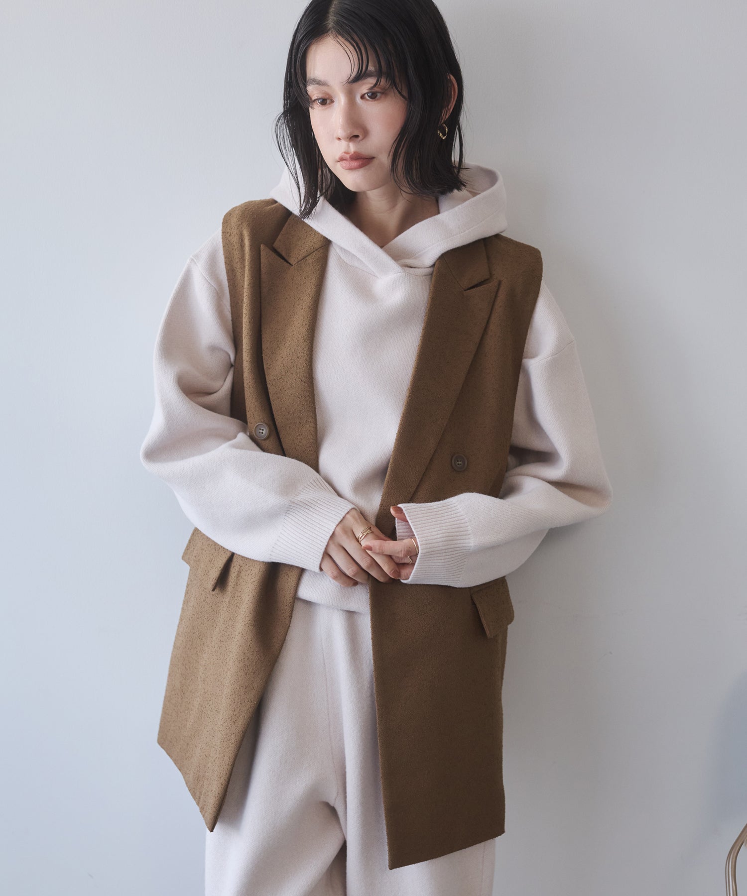 ミディ丈 ベスト