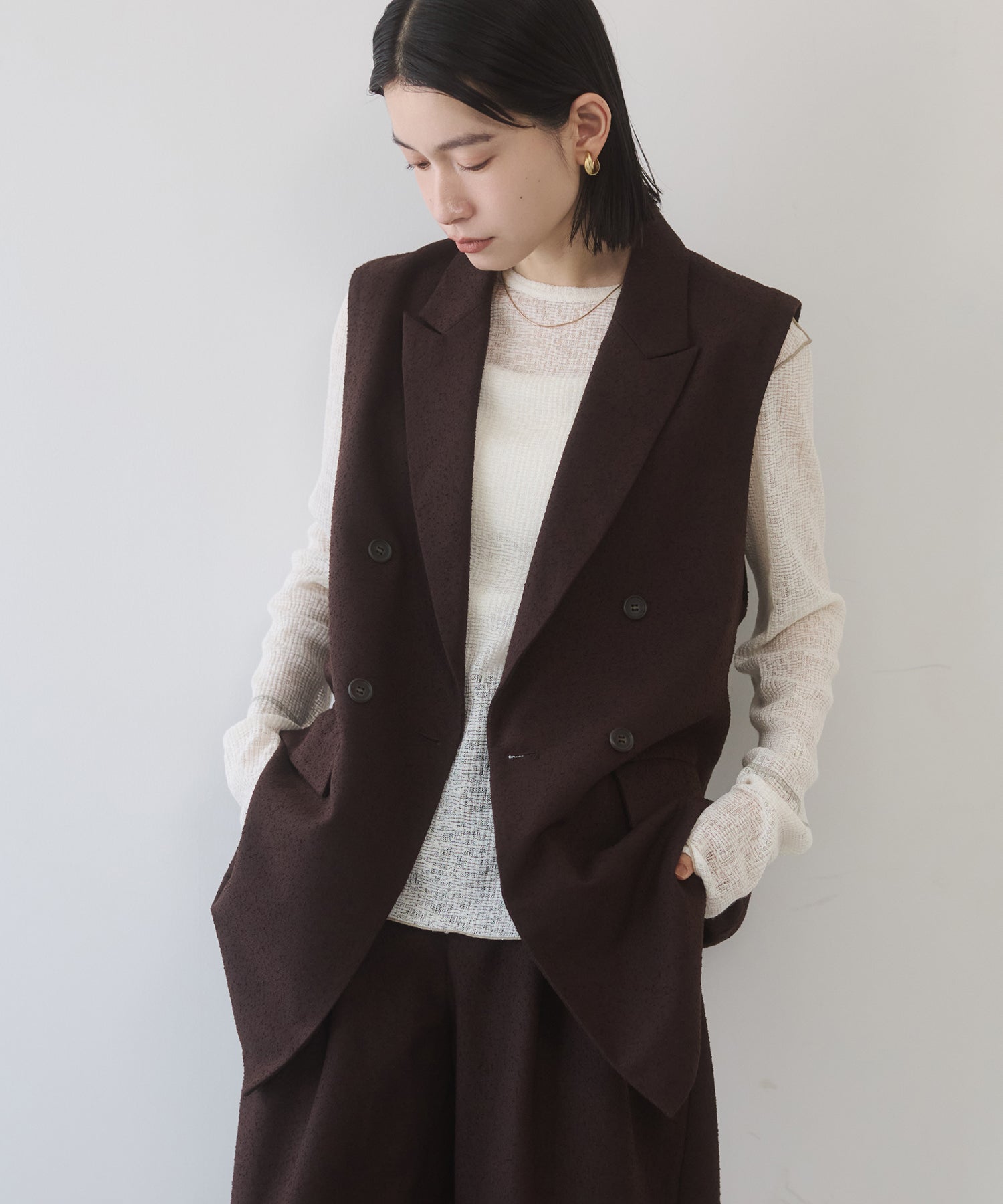 TWEED MIDI VEST