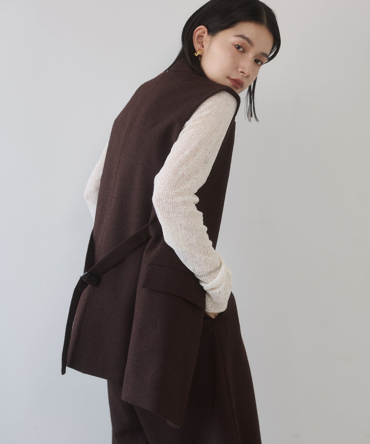 TWEED MIDI VEST