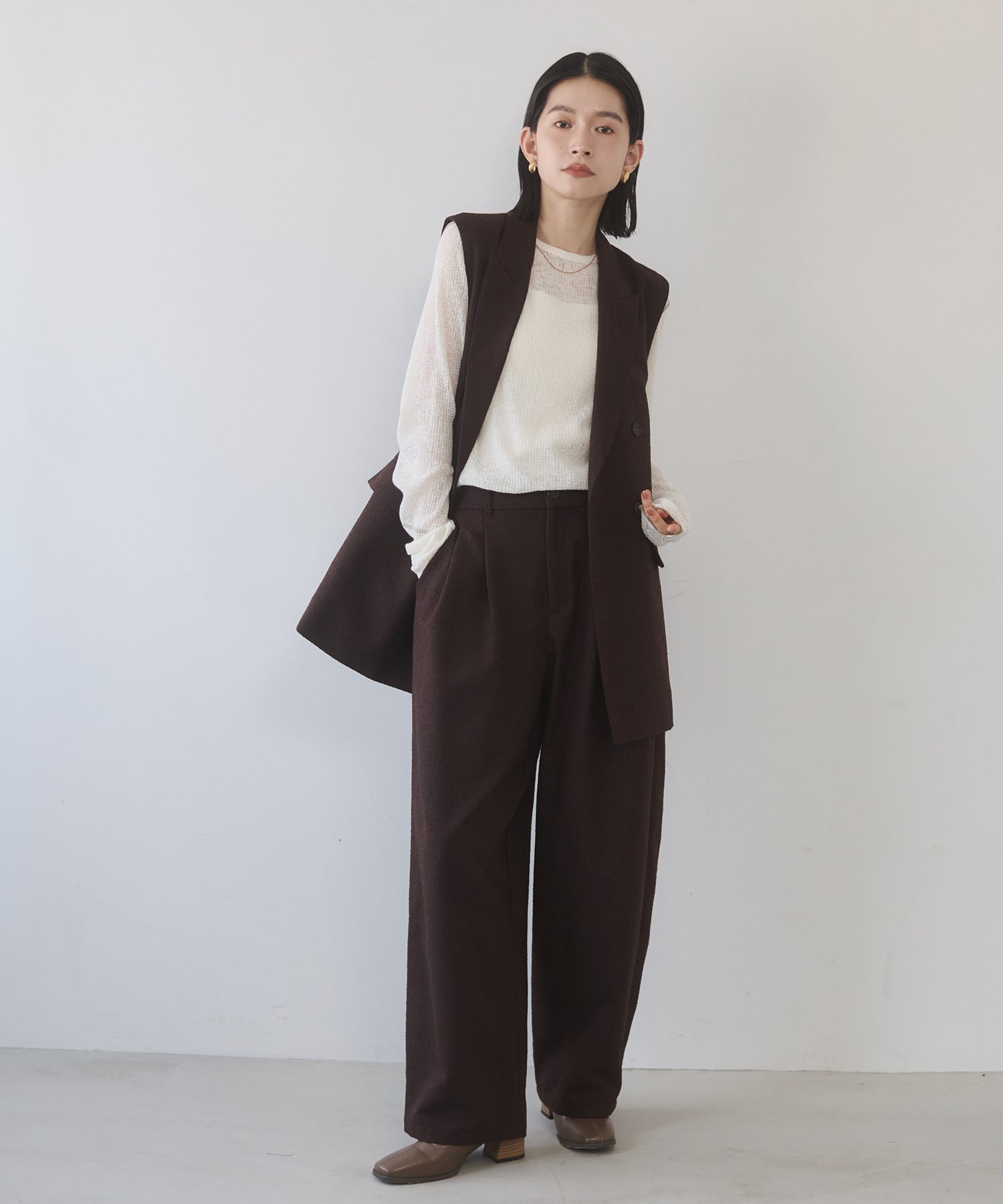 TWEED MIDI VEST