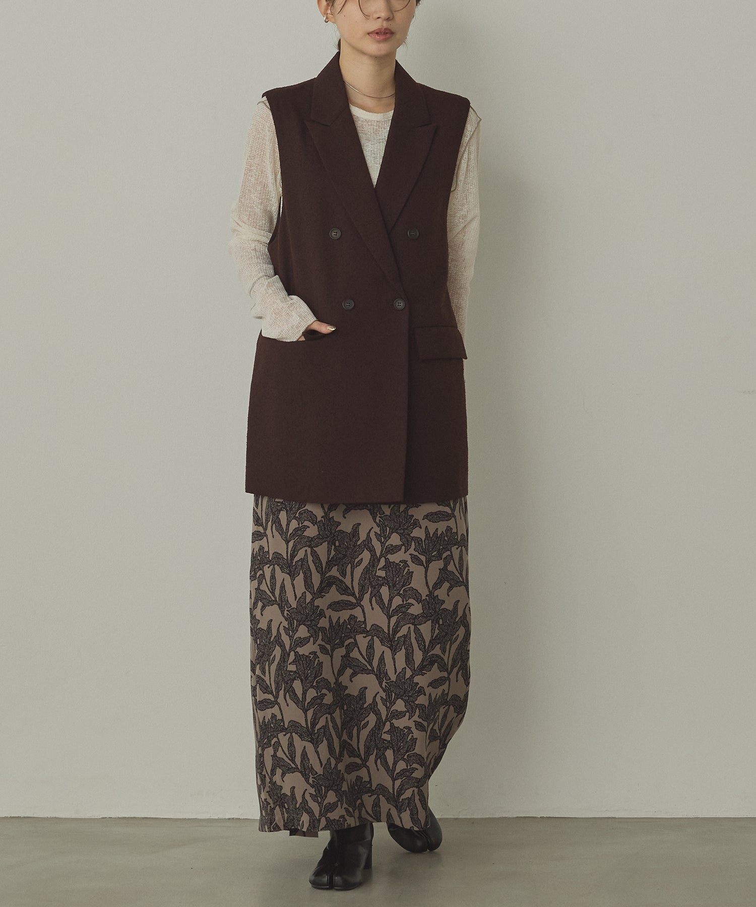 TWEED MIDI VEST