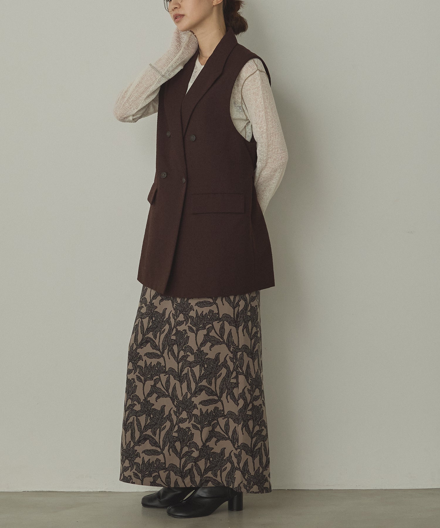 TWEED MIDI VEST