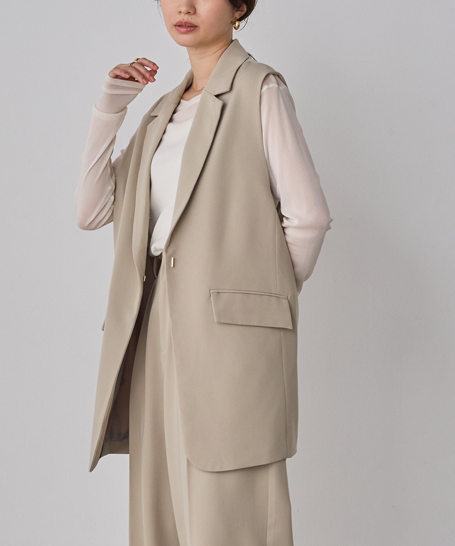 POLYRAYON BUCK COCOON GILET