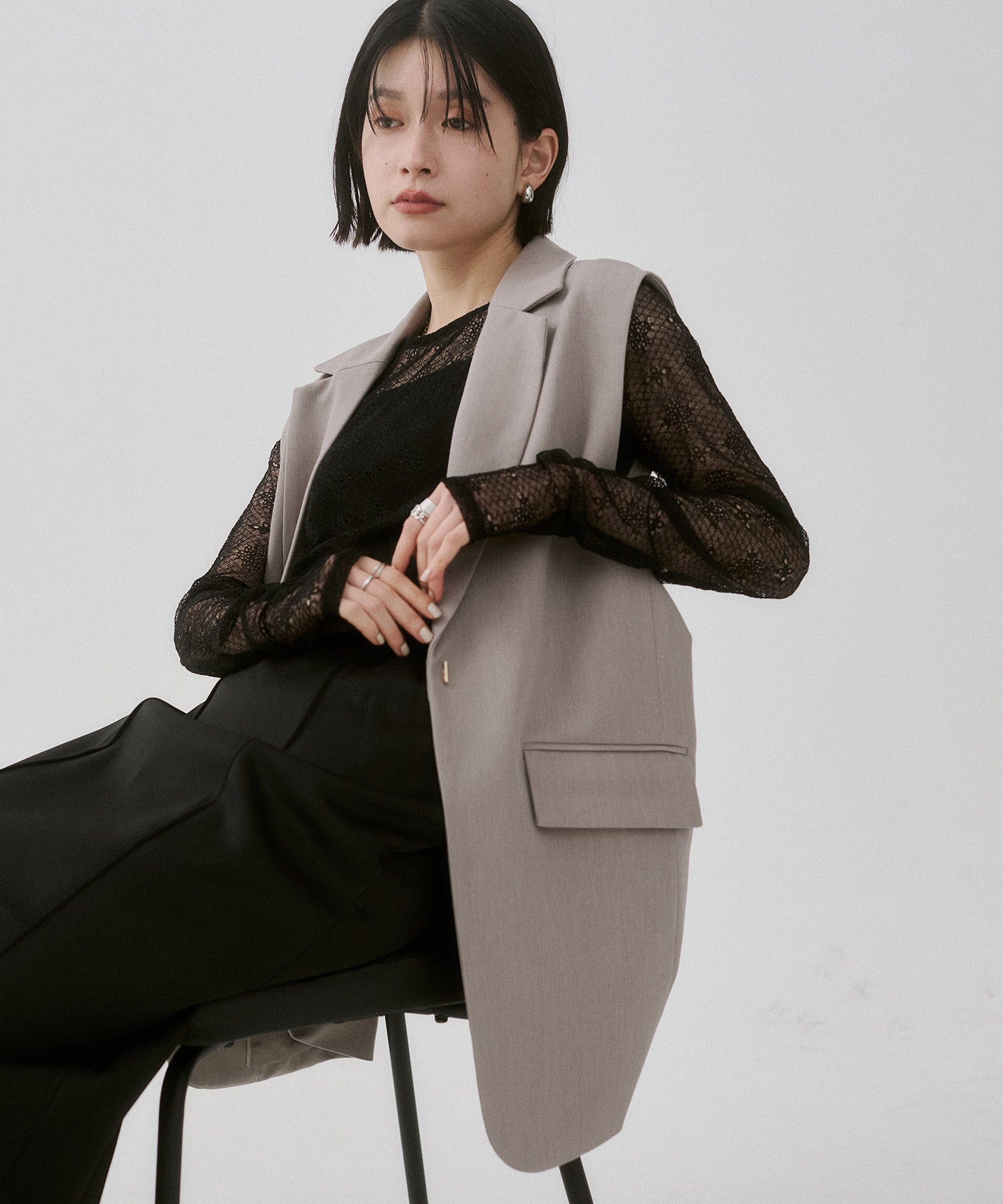 POLYRAYON BUCK COCOON GILET