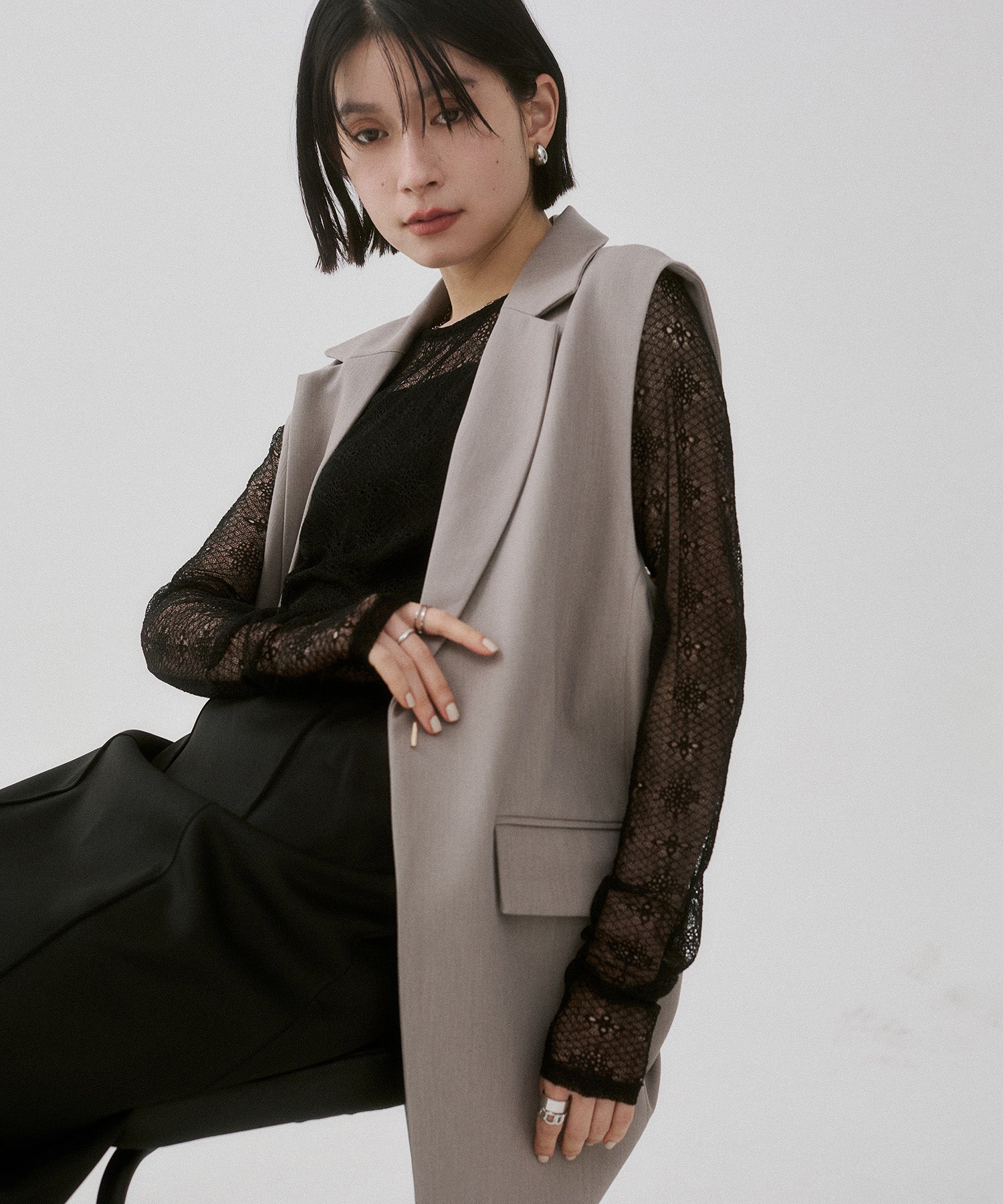 POLYRAYON BUCK COCOON GILET