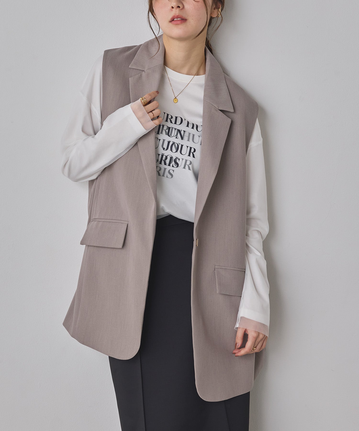 POLYRAYON BUCK COCOON GILET