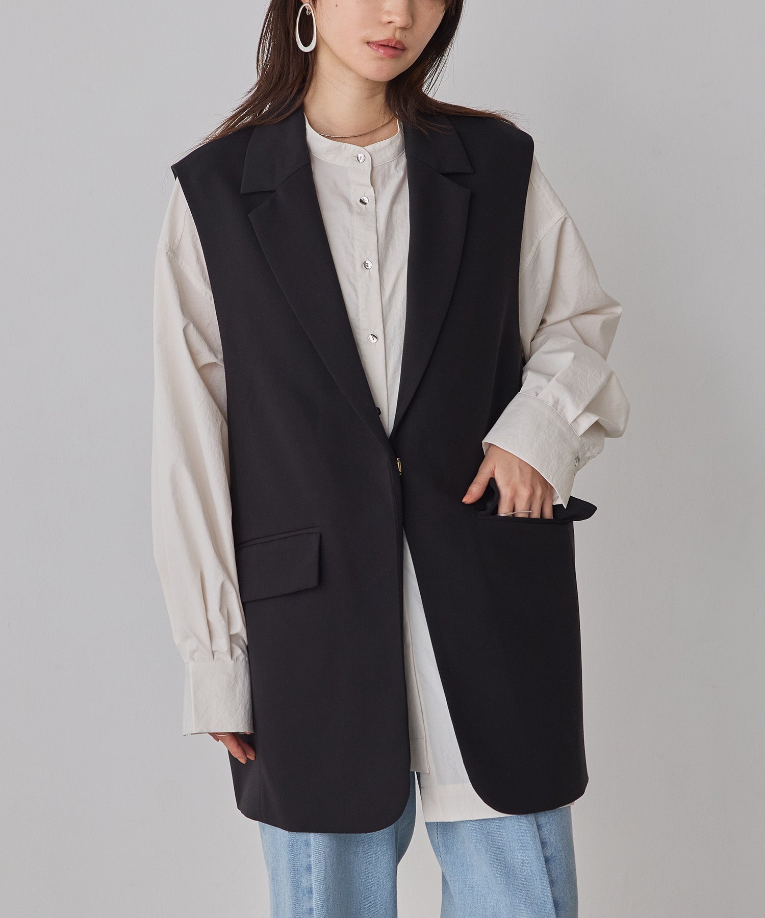 POLYRAYON BUCK COCOON GILET