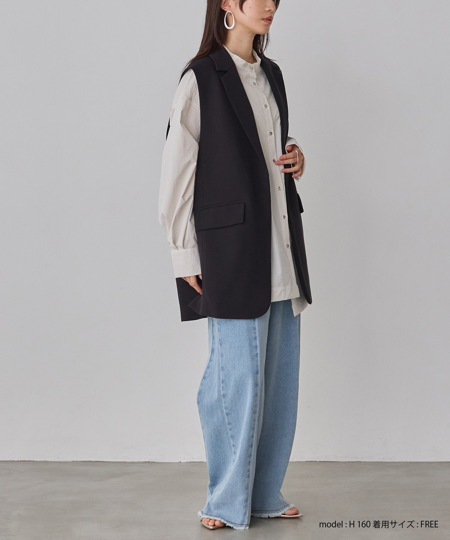 POLYRAYON BUCK COCOON GILET