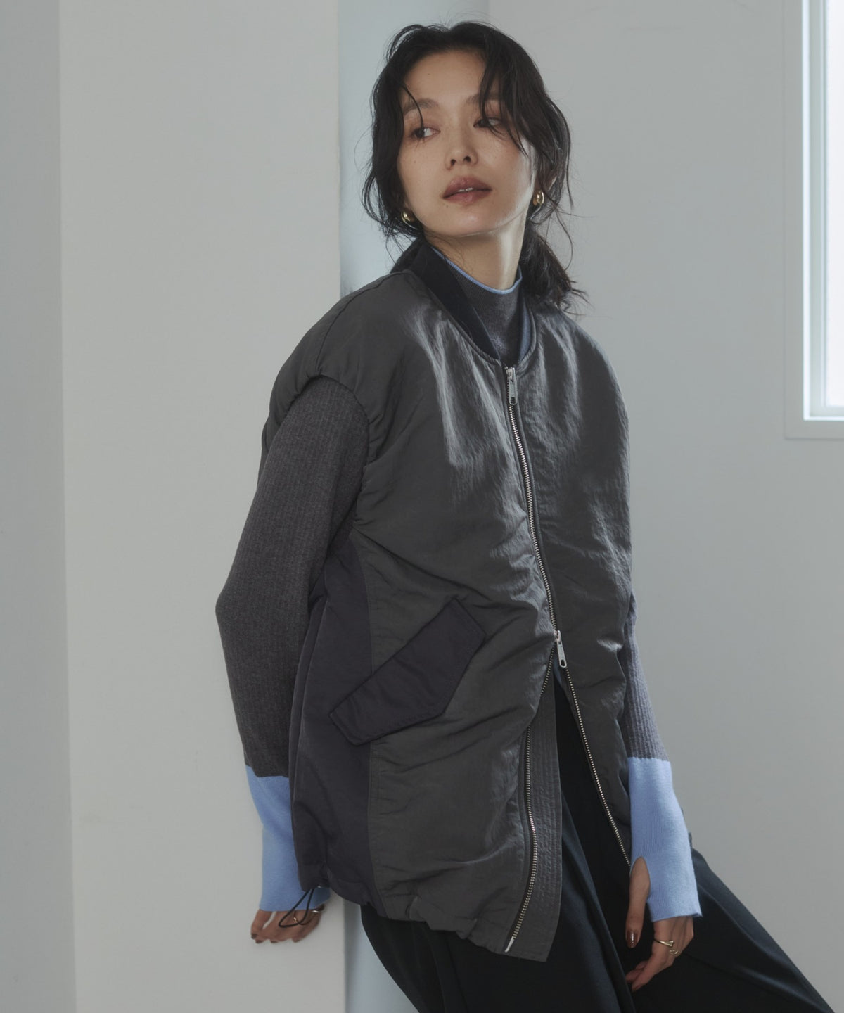 SUBTLE COLOURWAY NYLON MA-1 WAISTCOAT