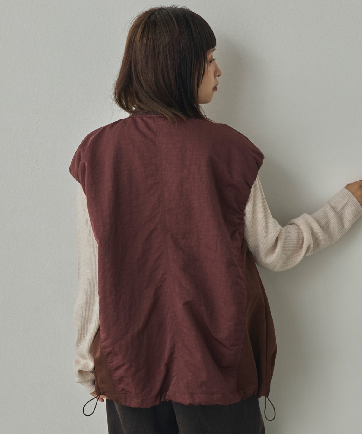 SUBTLE COLOURWAY NYLON MA-1 WAISTCOAT