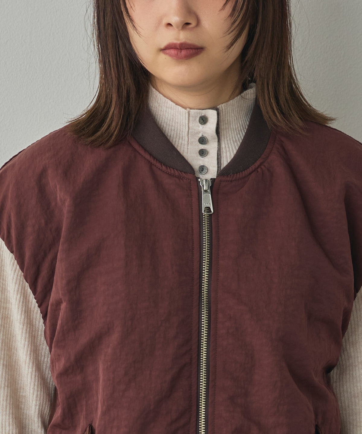 SUBTLE COLOURWAY NYLON MA-1 WAISTCOAT