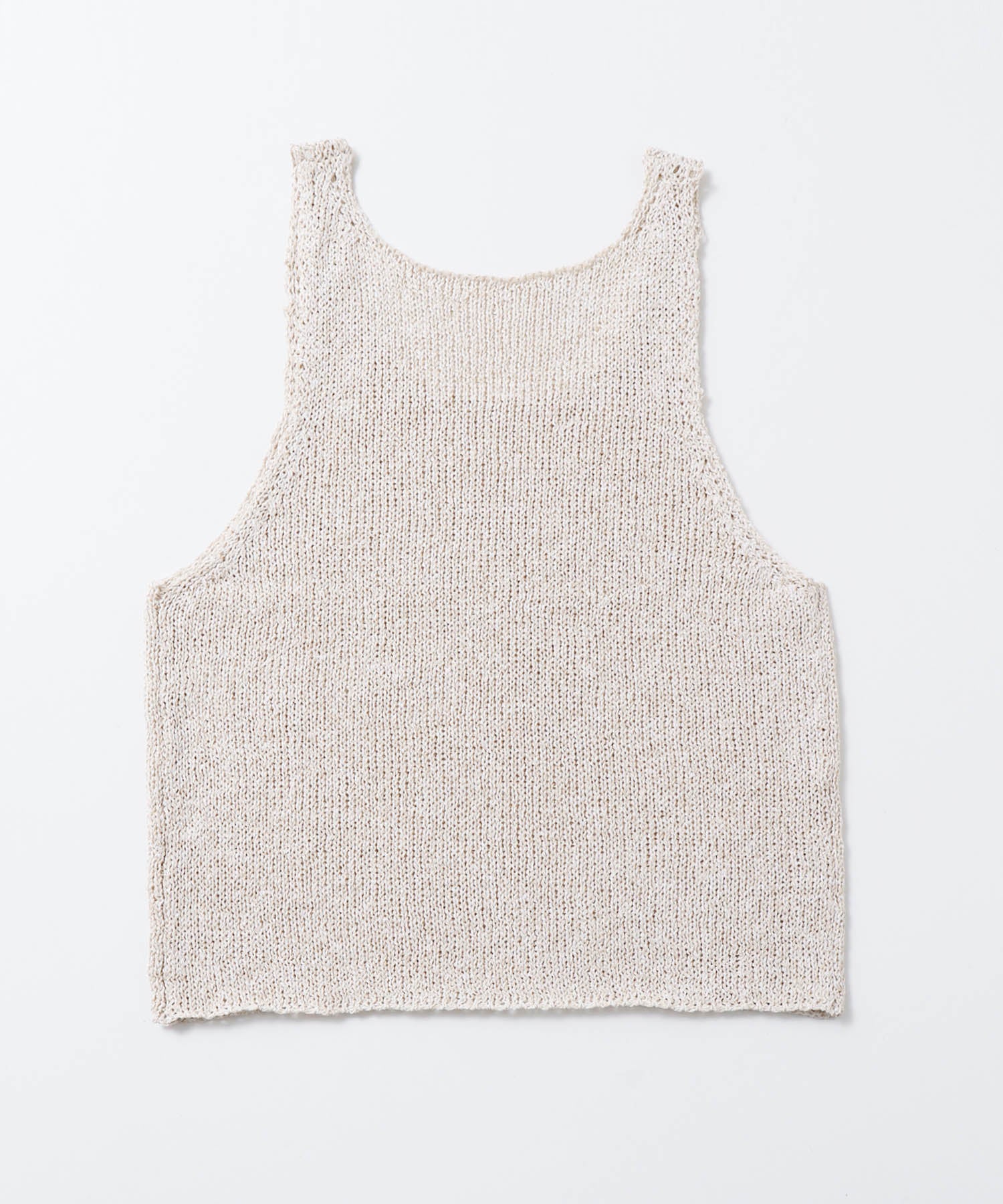 ペーパーヤーン オーバーニットタンク