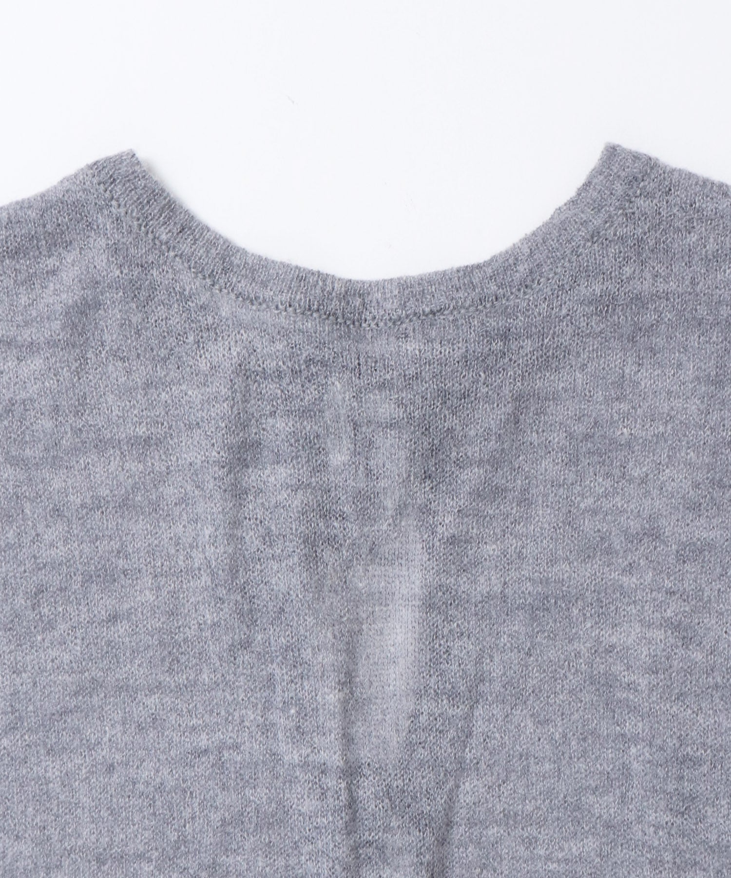 Front and back 2WAY back ribbon sheer knit