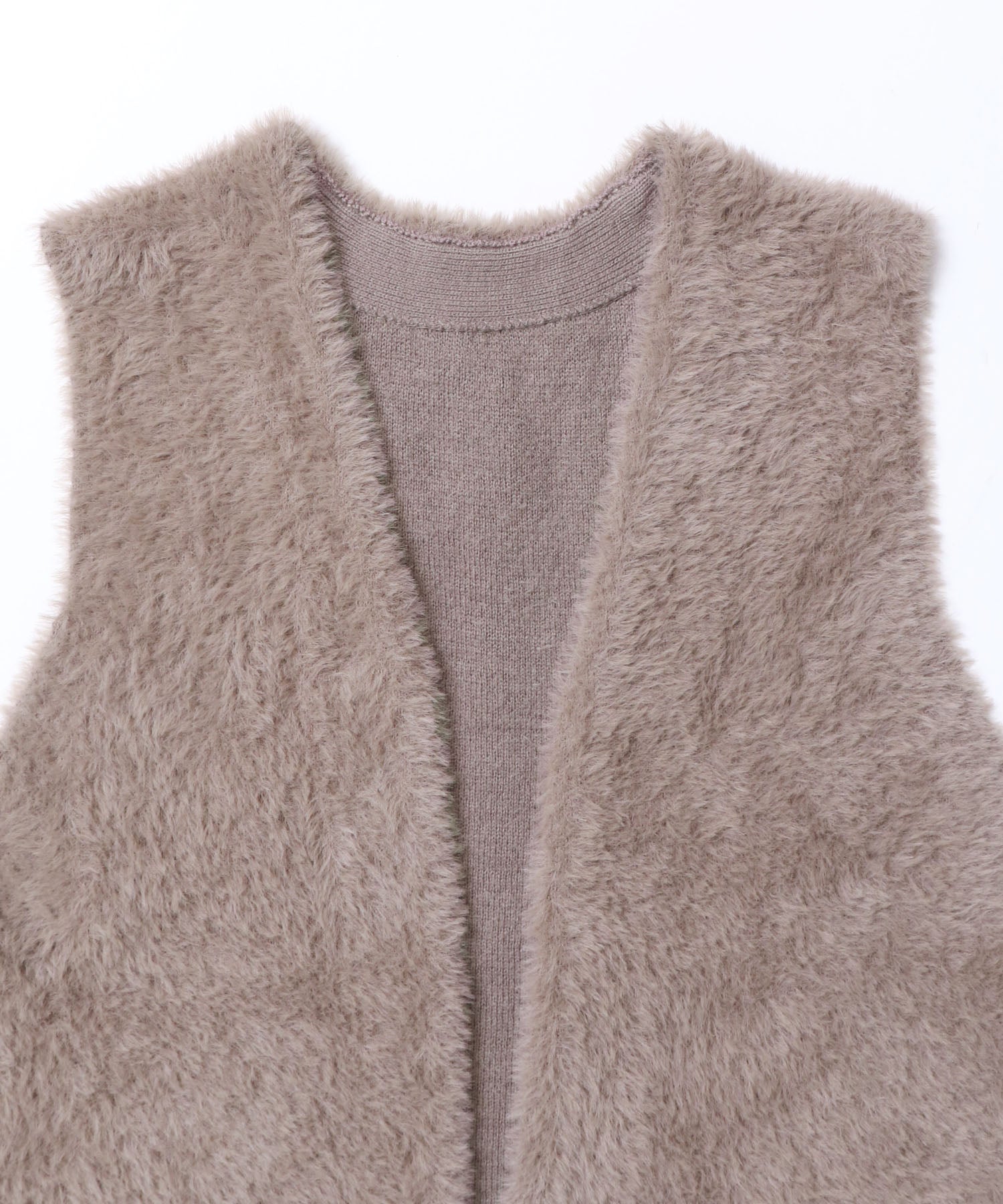 【WEB限定/別注】ダブルフェイスシャギー ミディジレ