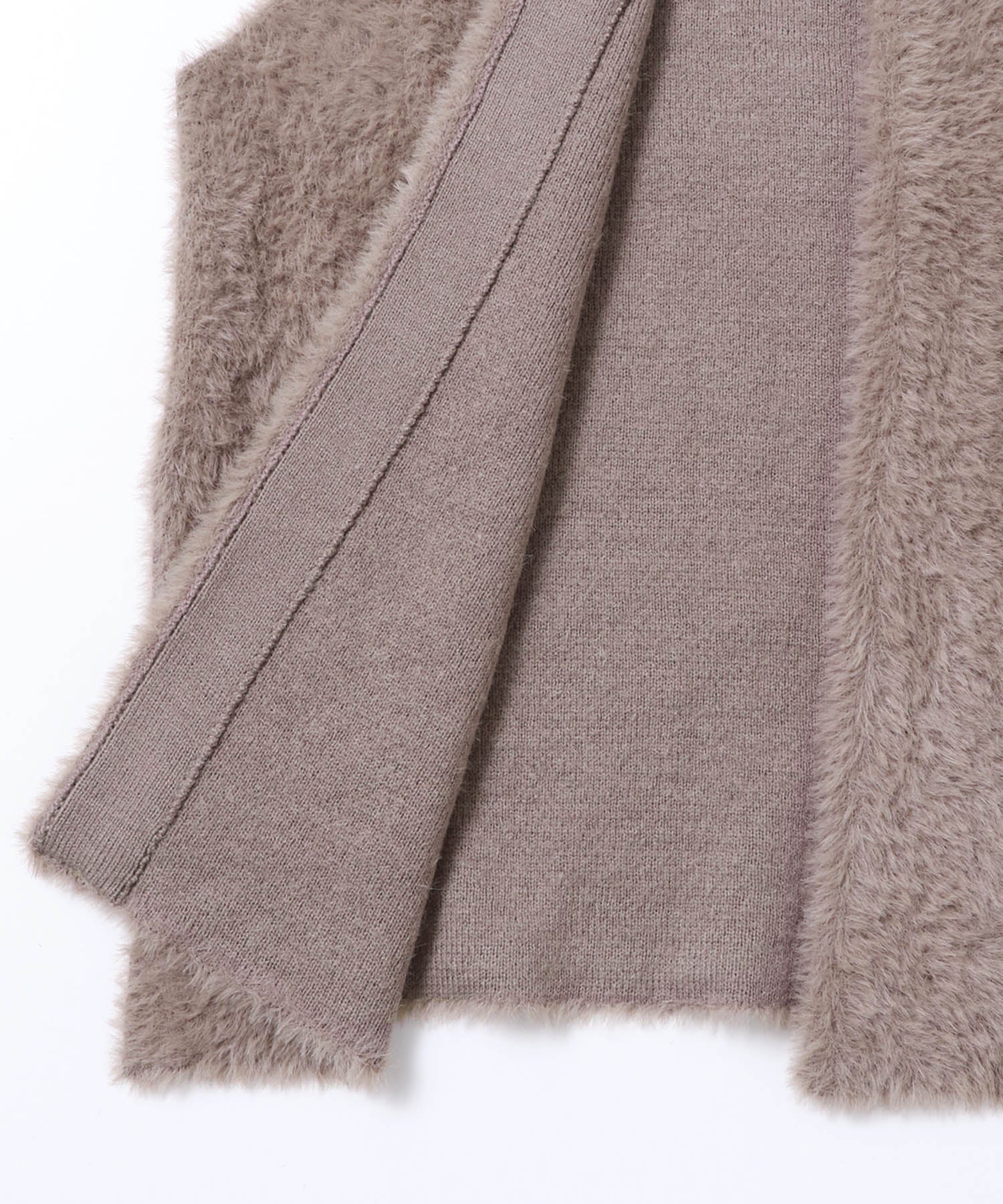 【WEB限定/別注】ダブルフェイスシャギー ミディジレ