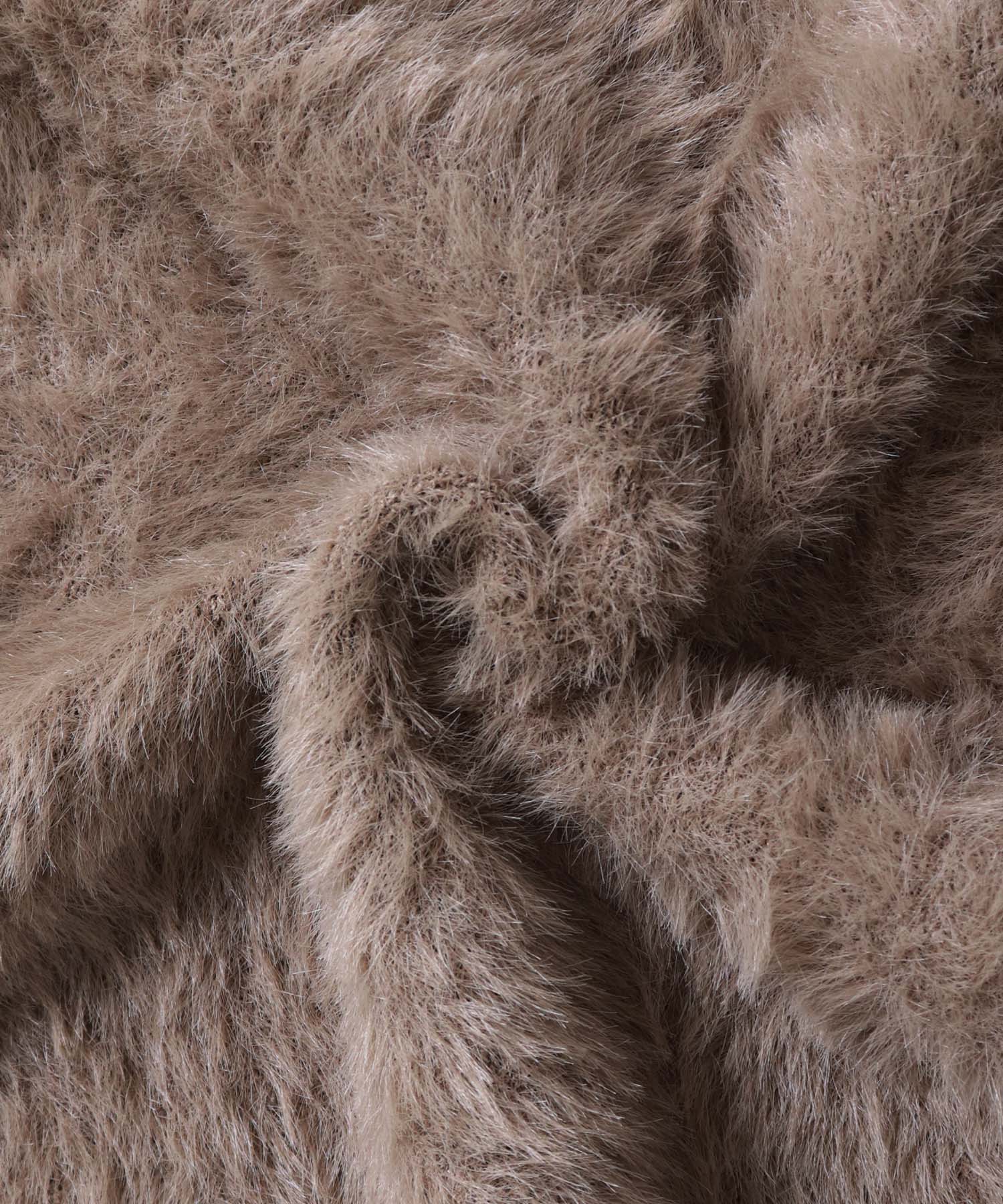 【WEB限定/別注】ダブルフェイスシャギー ミディジレ