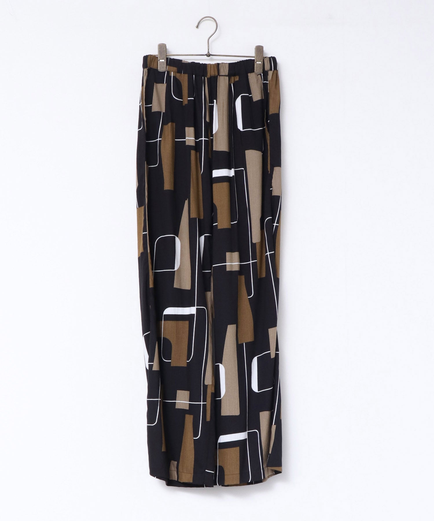 レーヨン スラブプリント イージーパンツ