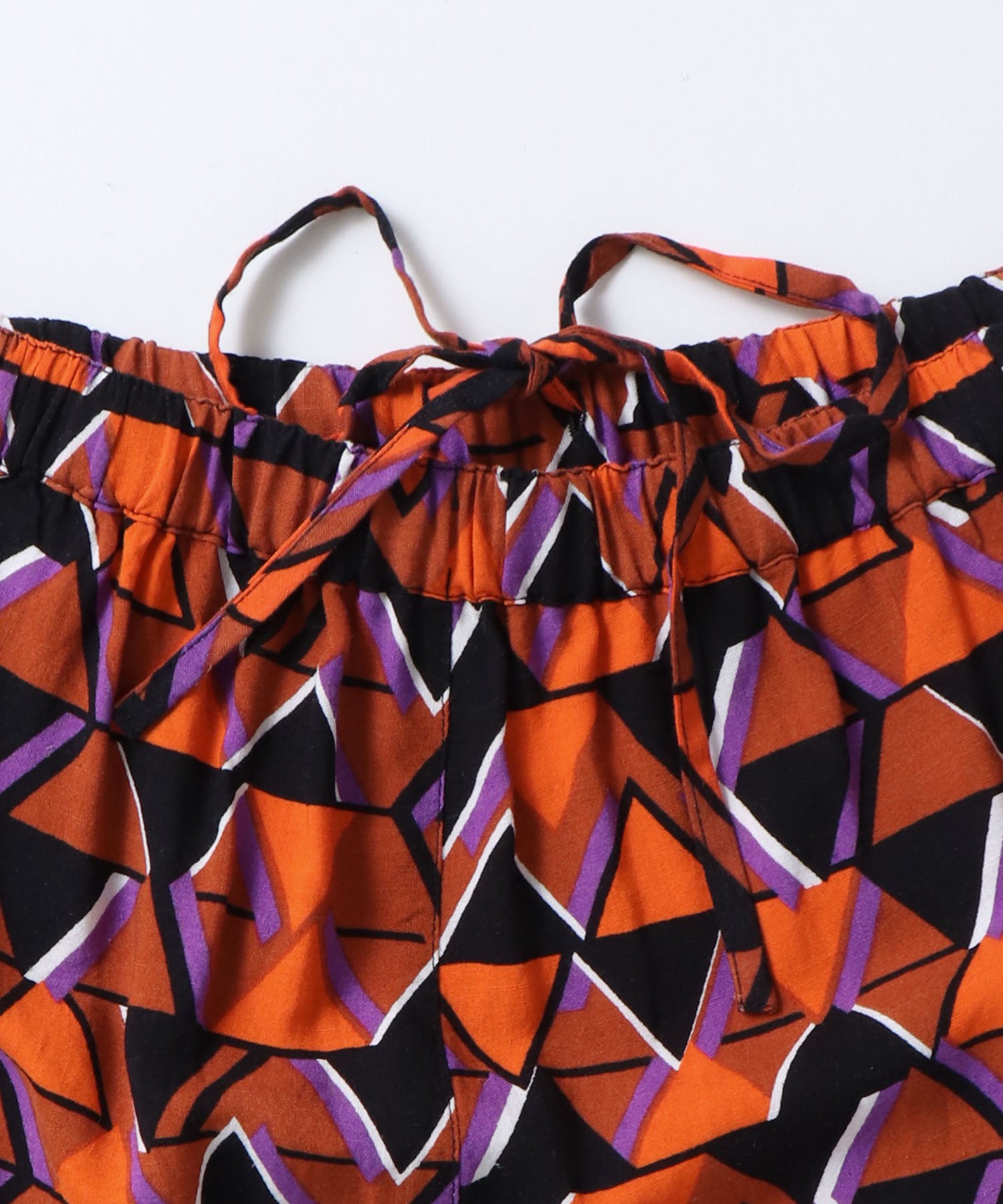 レーヨン プリントストレートパンツ