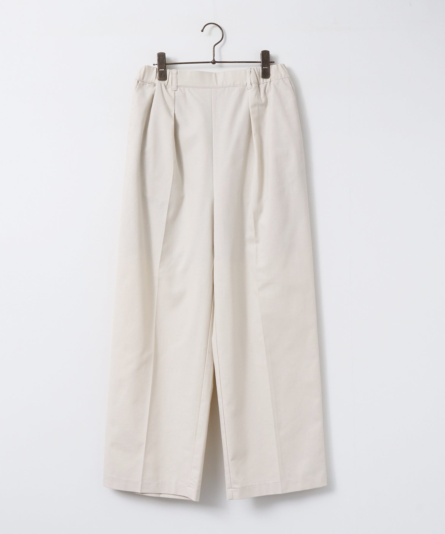FRENCH LINEN STRAIGHT-LEG PANTS