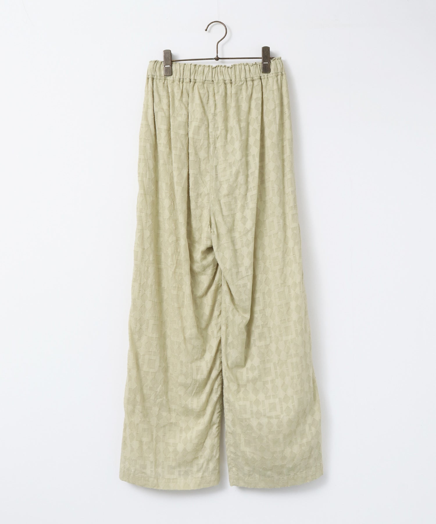CUT-JACQUARD EASY PANTS