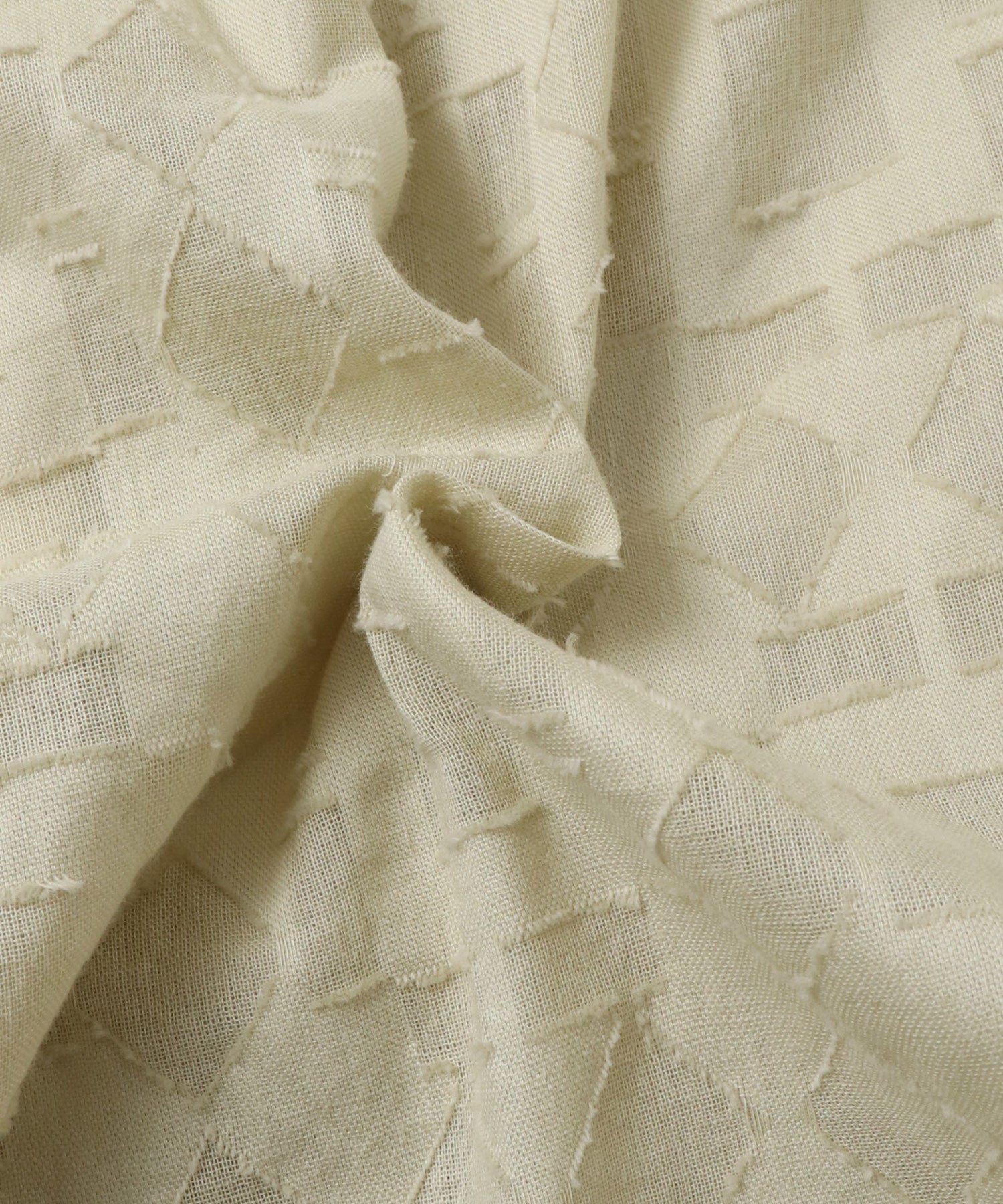 CUT-JACQUARD EASY PANTS