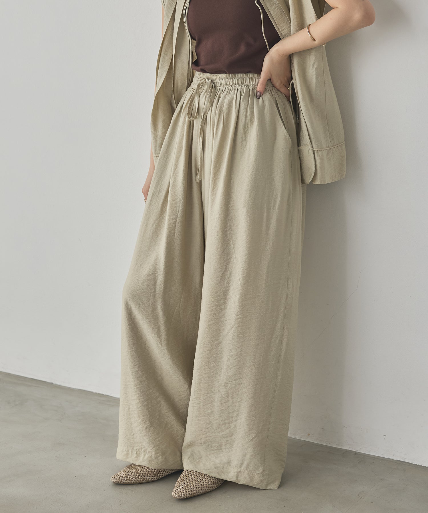 PARACHUTE FABRIC EASY PANTS