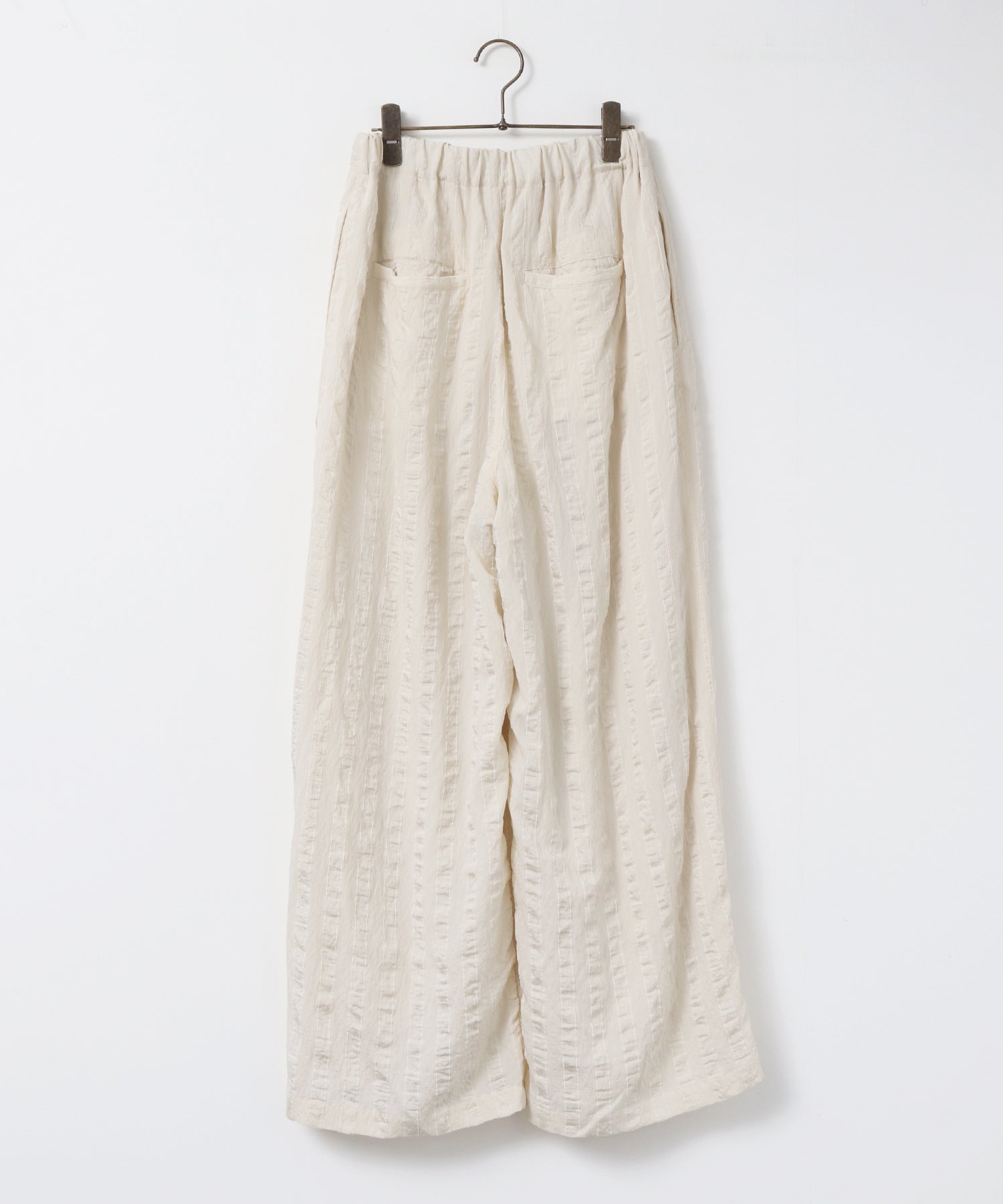 DOBBY STRIPE TUCKED-IN EASY PANTS