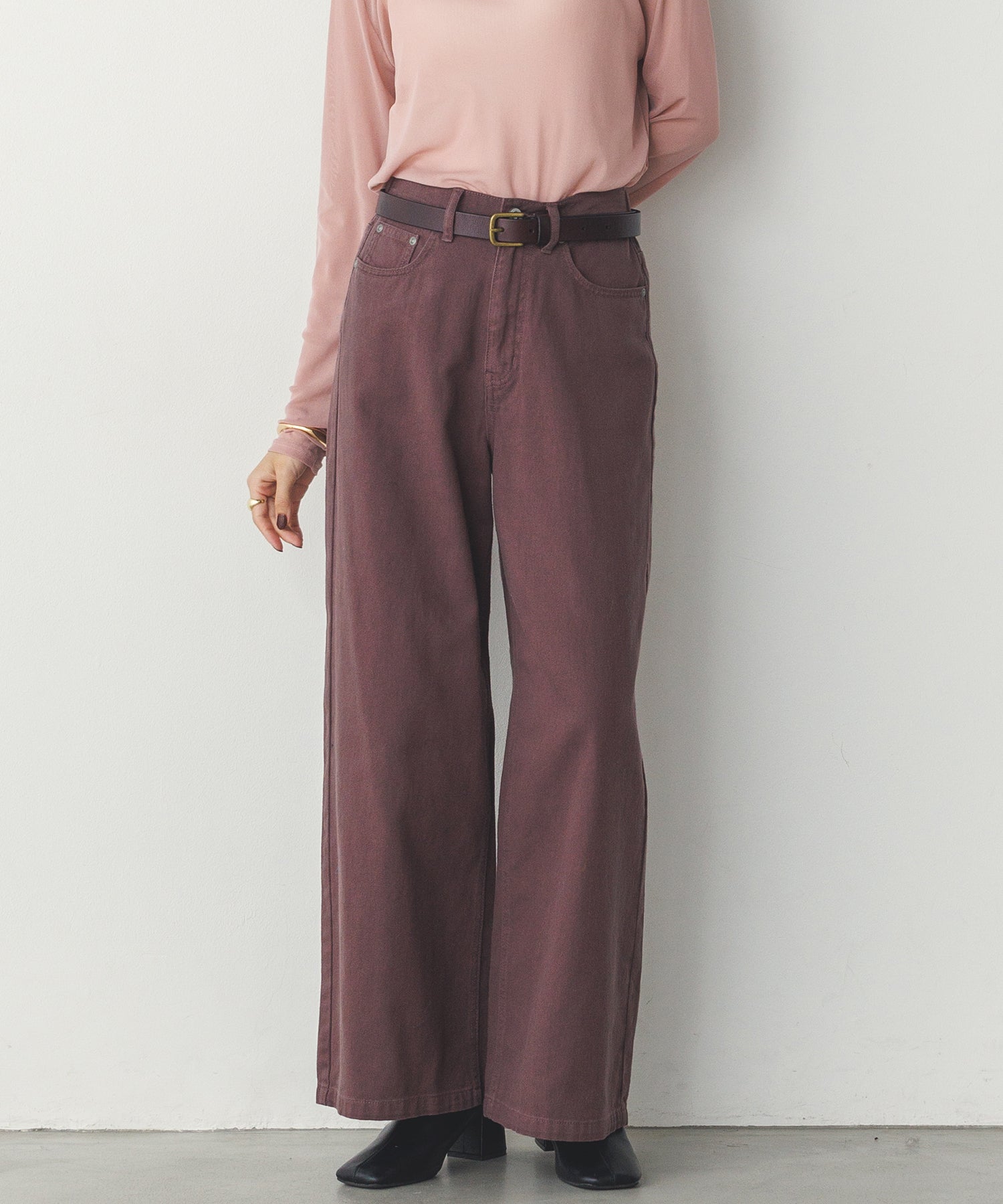 DENIM/TWILL BUGGY PANTS