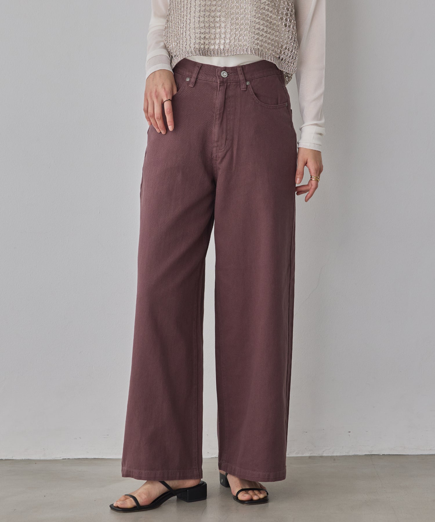 DENIM/TWILL BUGGY PANTS