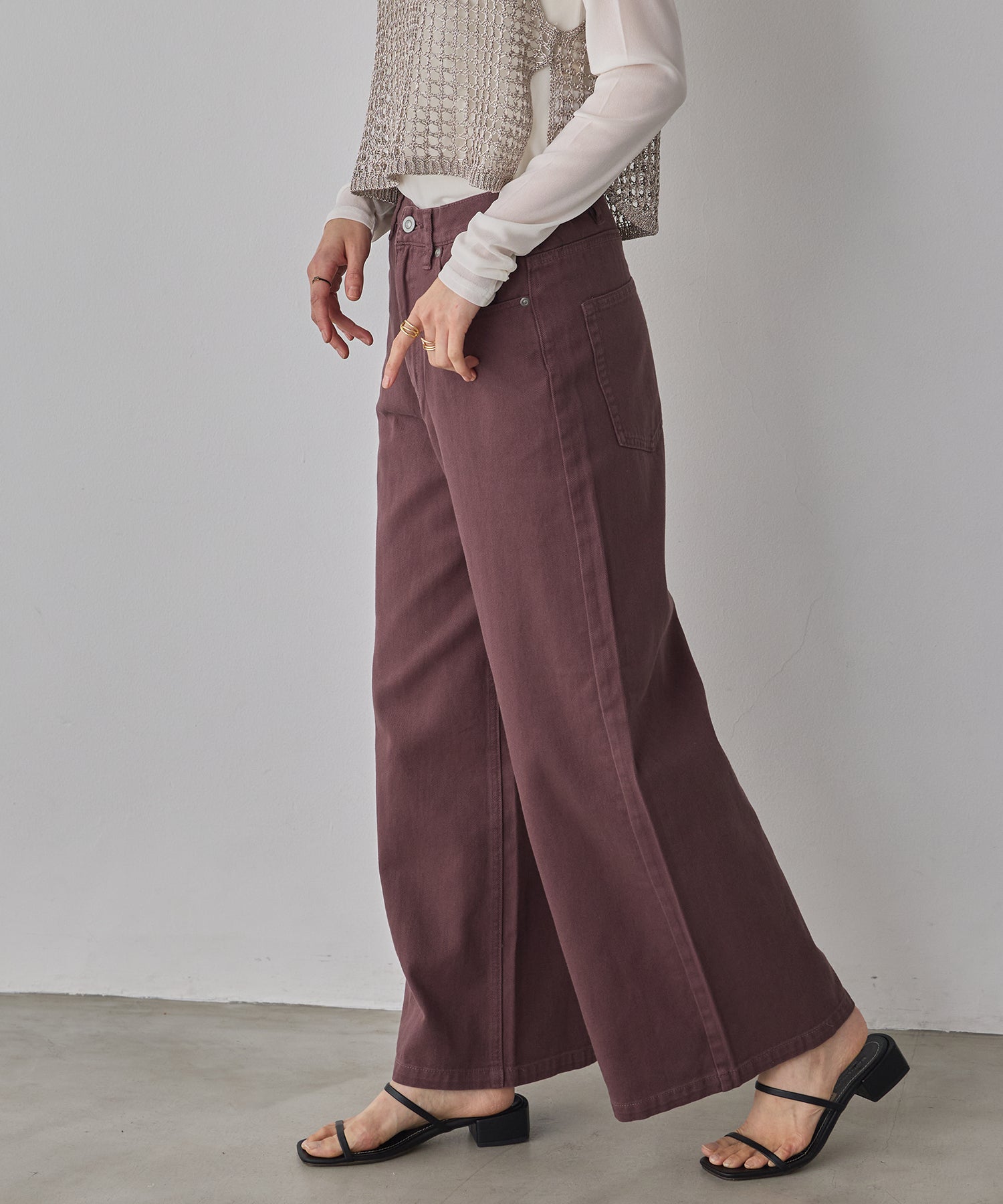 DENIM/TWILL BUGGY PANTS