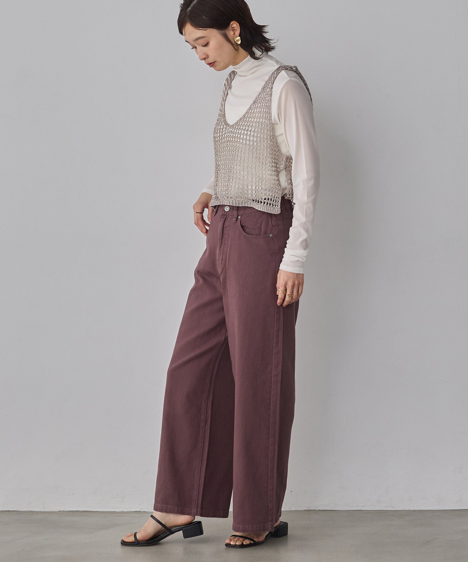 DENIM/TWILL BUGGY PANTS