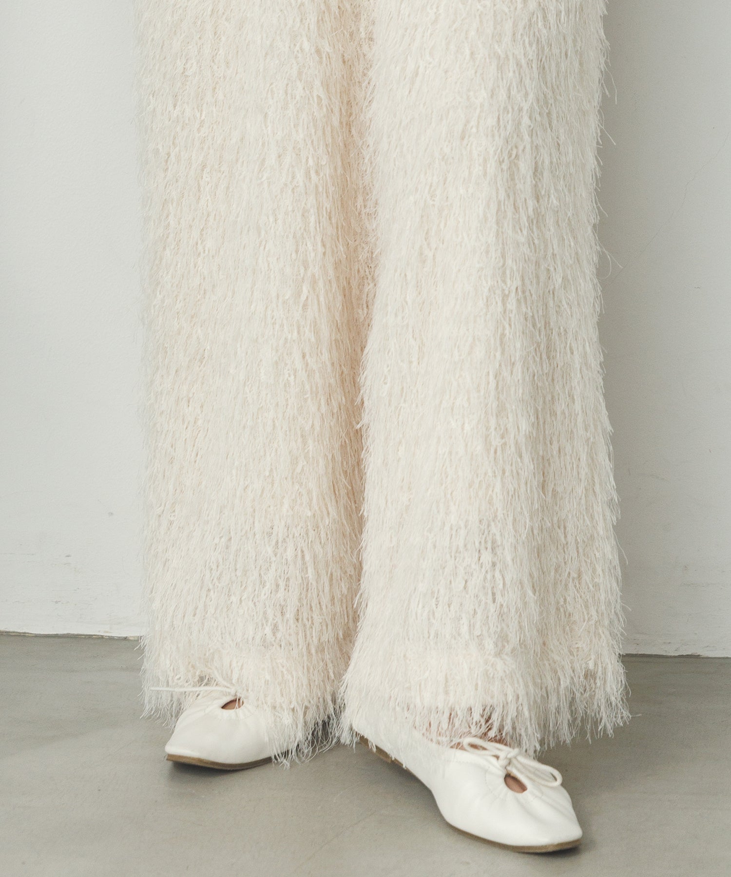 カットジャガード イージーパンツ