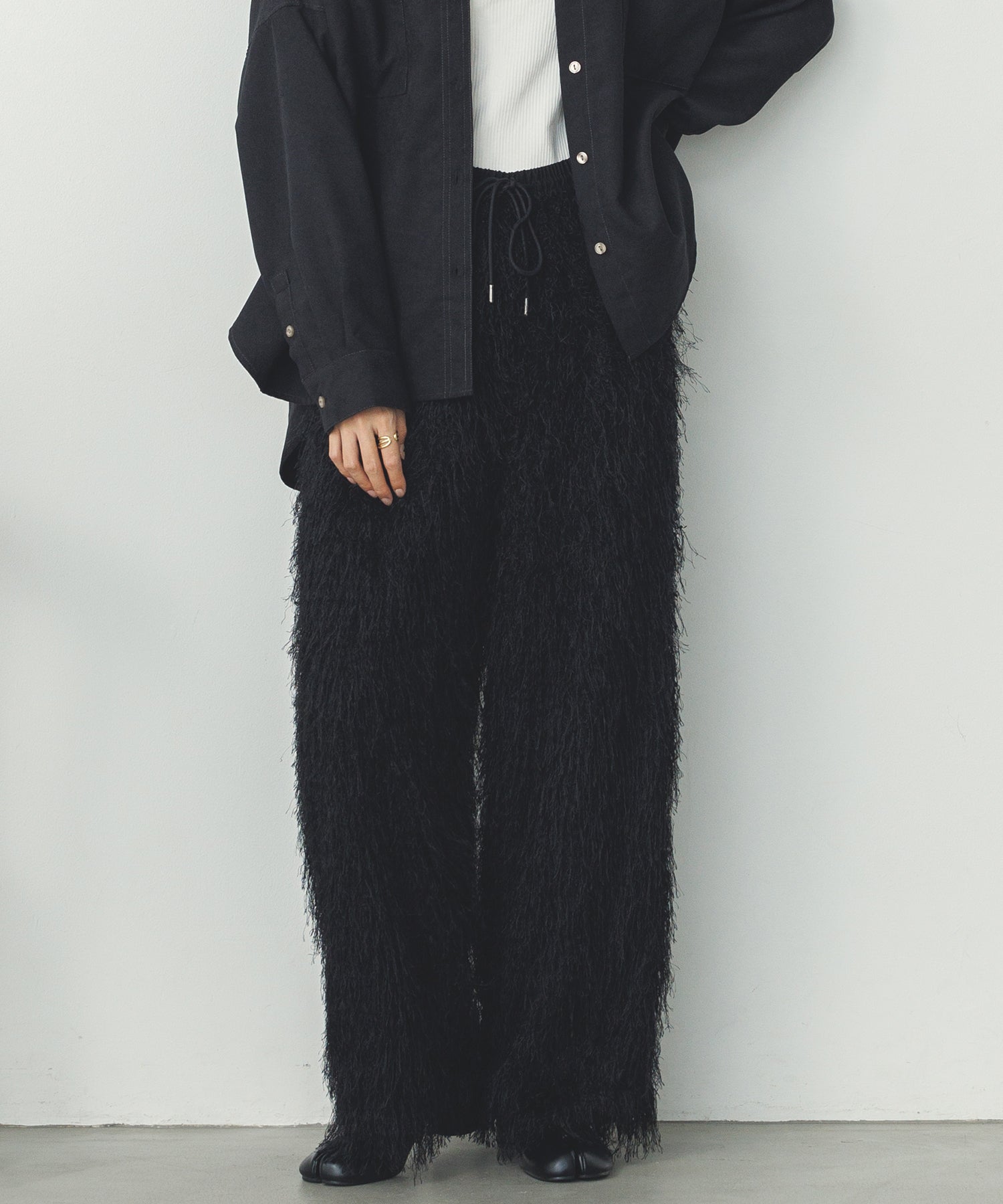 カットジャガード イージーパンツ