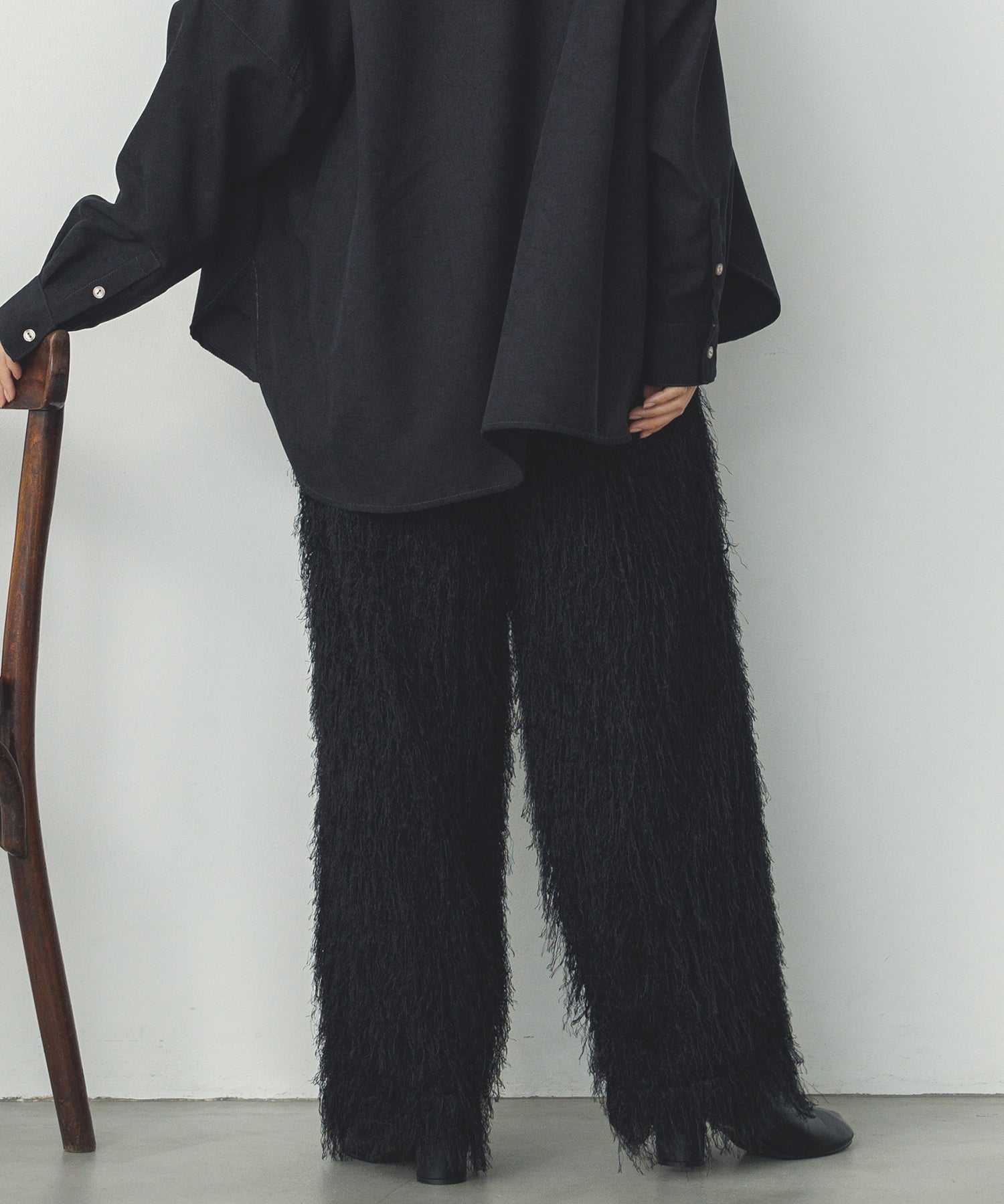 カットジャガード イージーパンツ