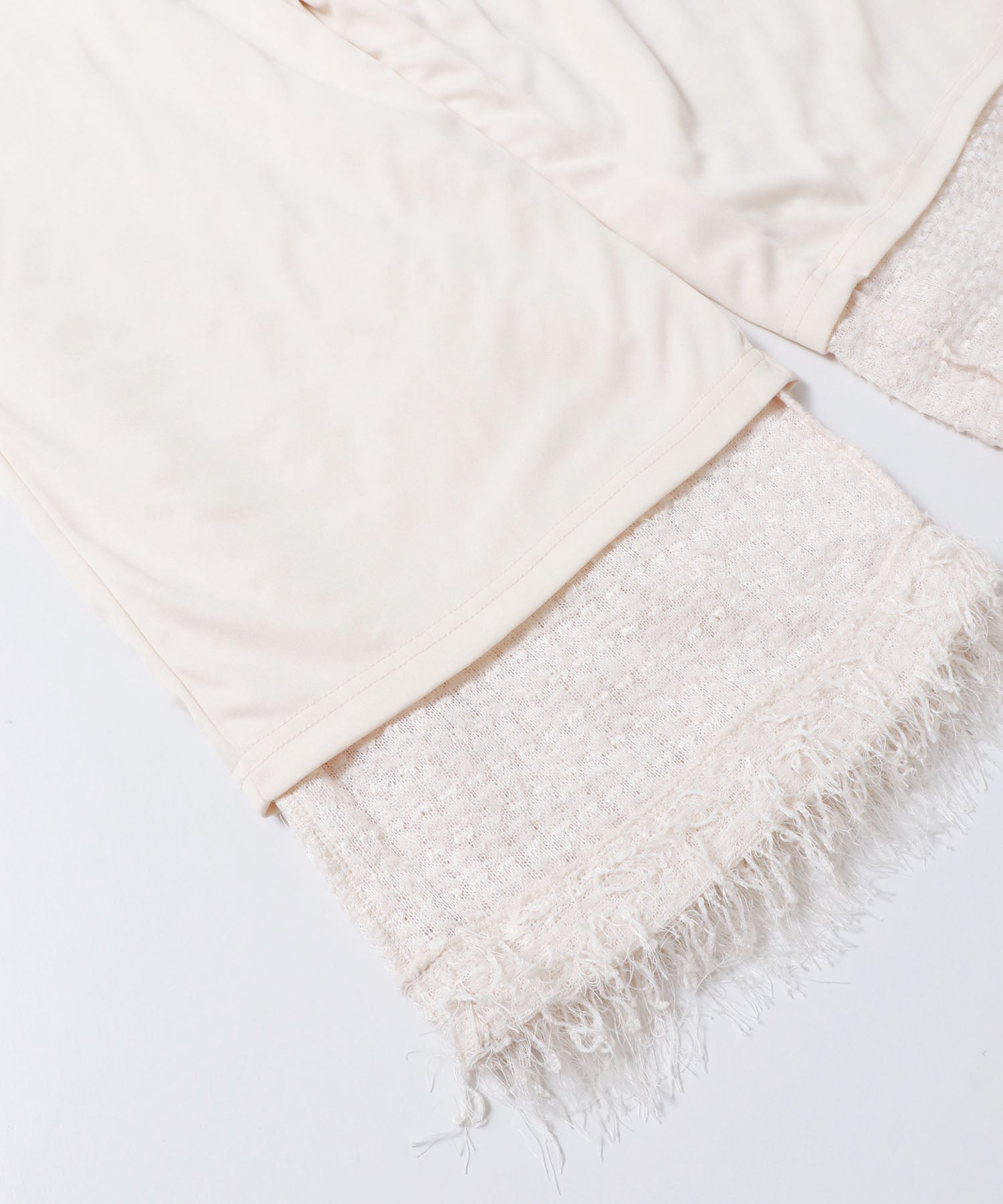 カットジャガード イージーパンツ