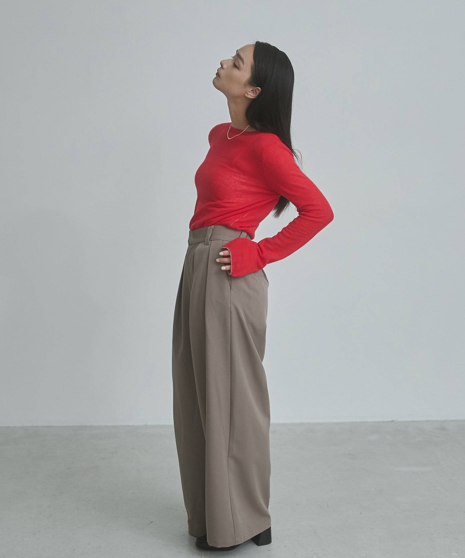 ストレッチワイドパンツ