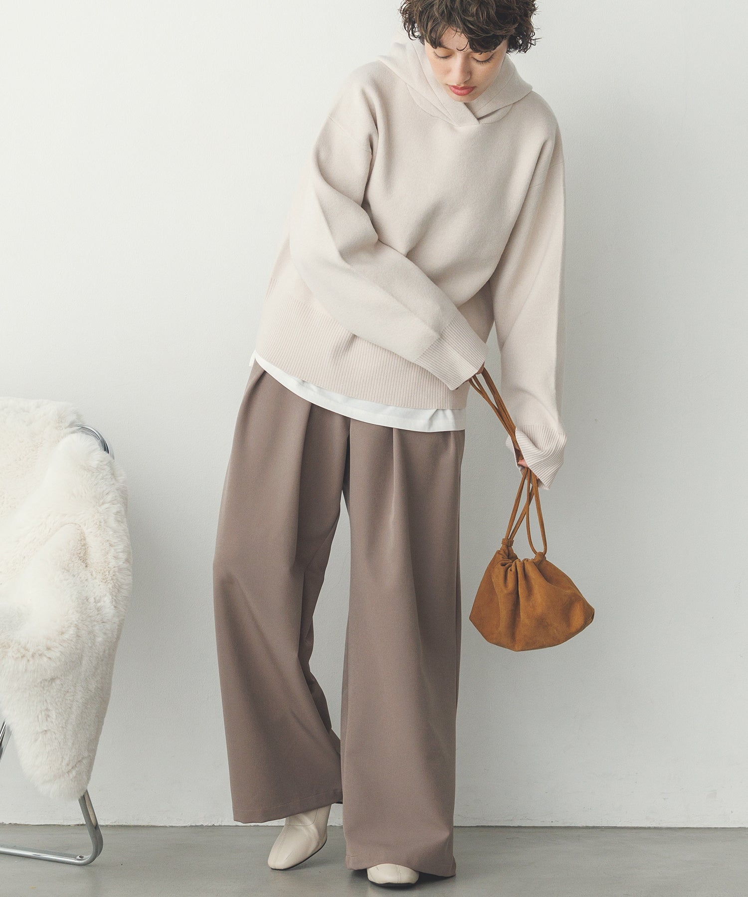 ストレッチワイドパンツ