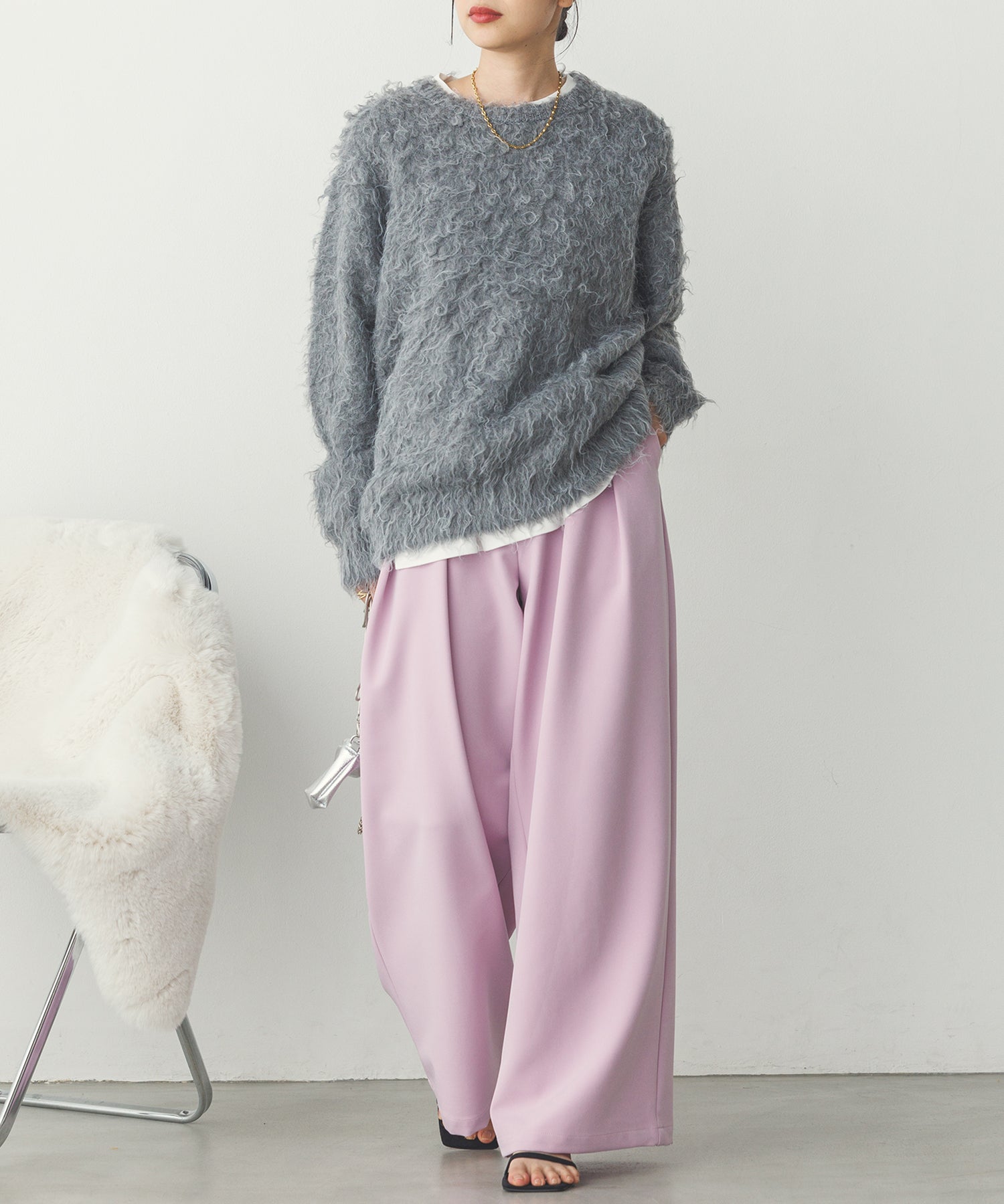 ストレッチワイドパンツ