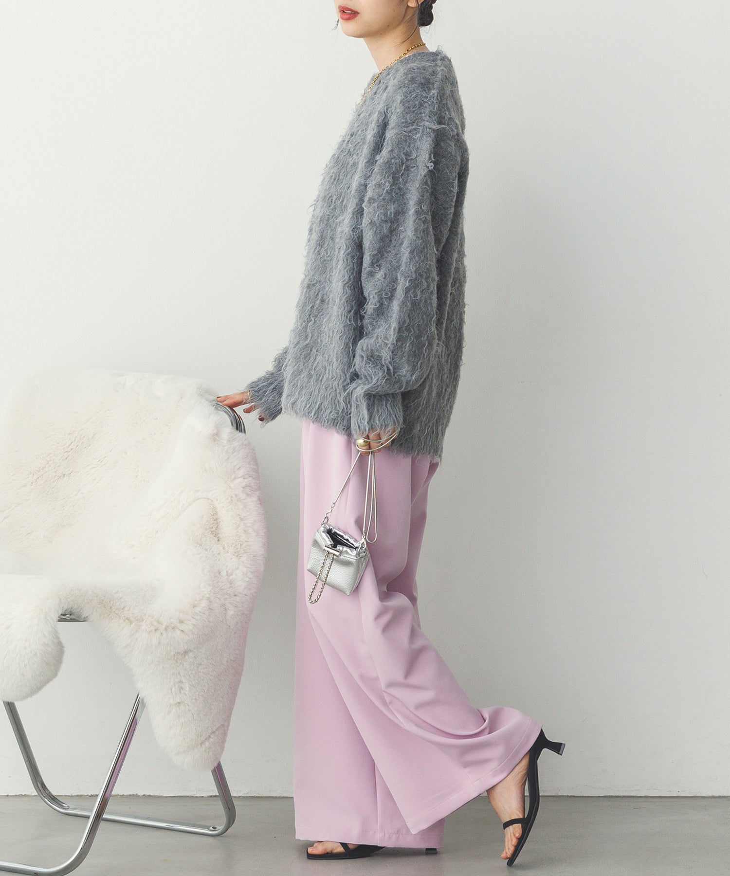 ストレッチワイドパンツ